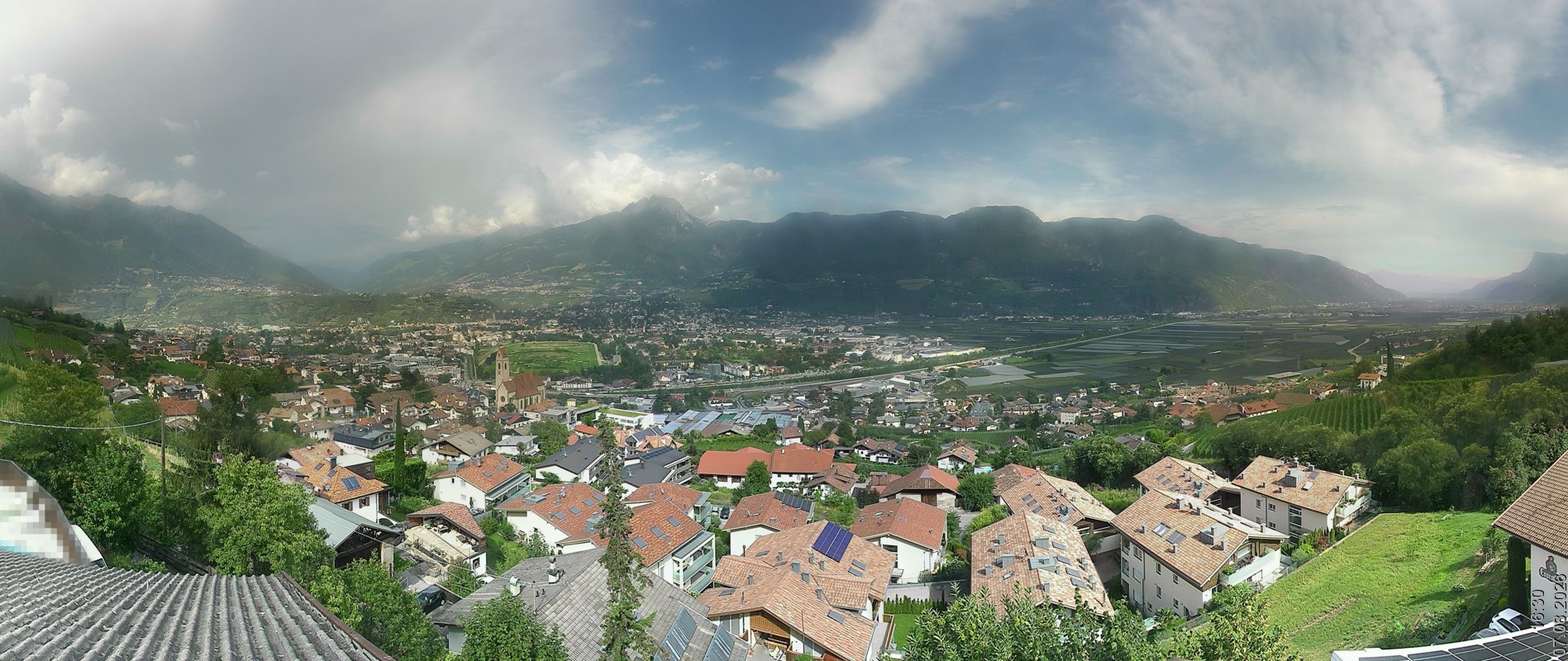 Archiv Foto Webcam Marling - Panorama