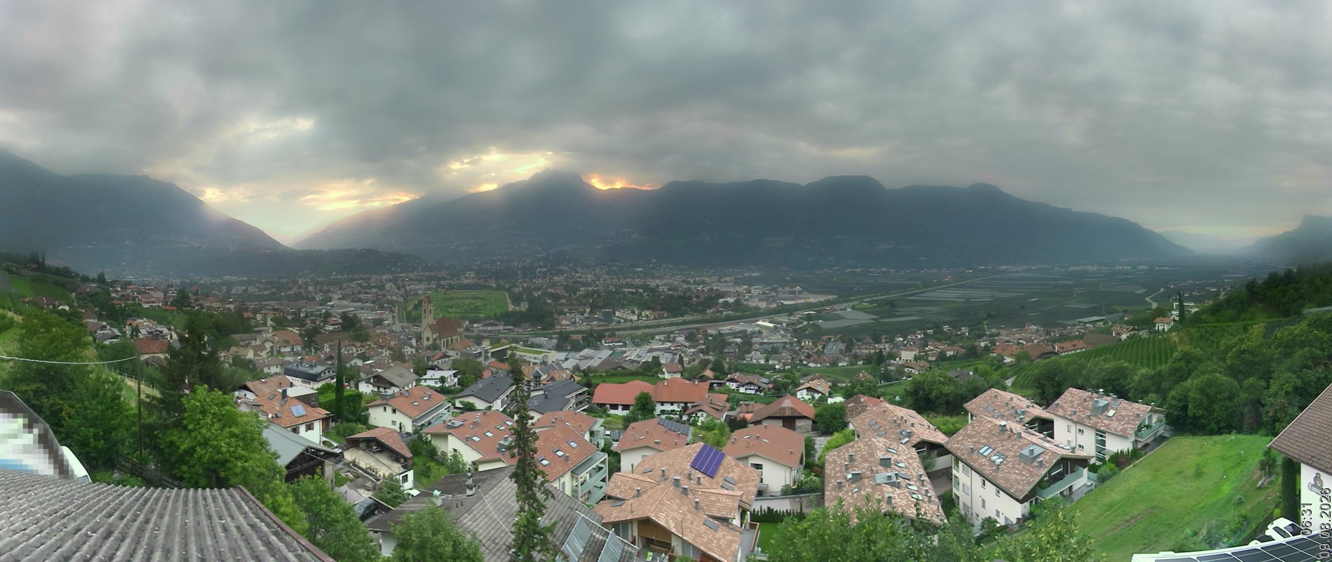 Archiv Foto Webcam Marling - Panorama