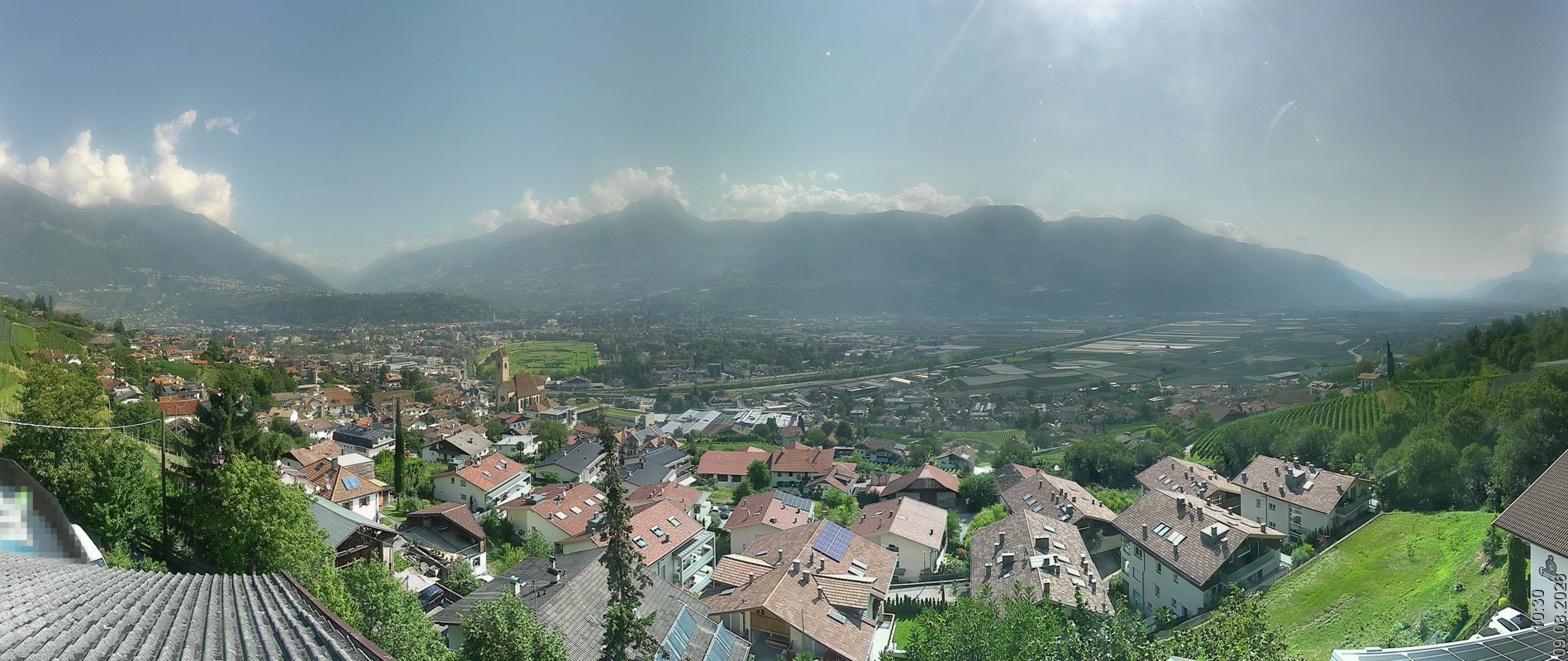 Archiv Foto Webcam Marling - Panorama
