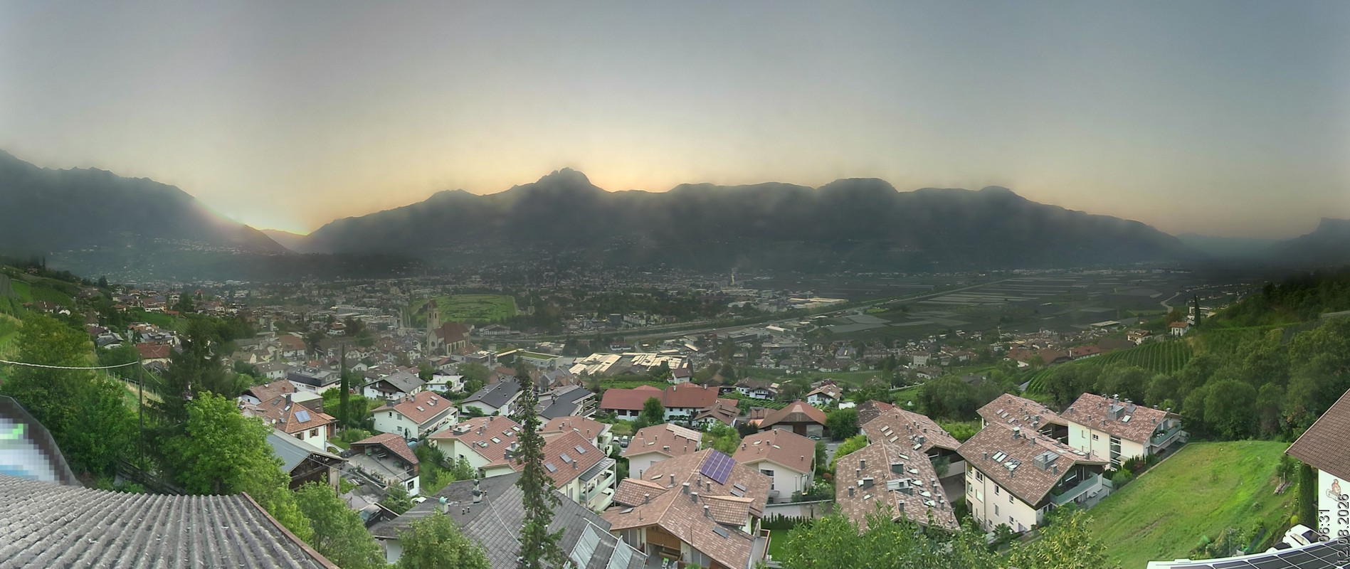 Archiv Foto Webcam Marling - Panorama