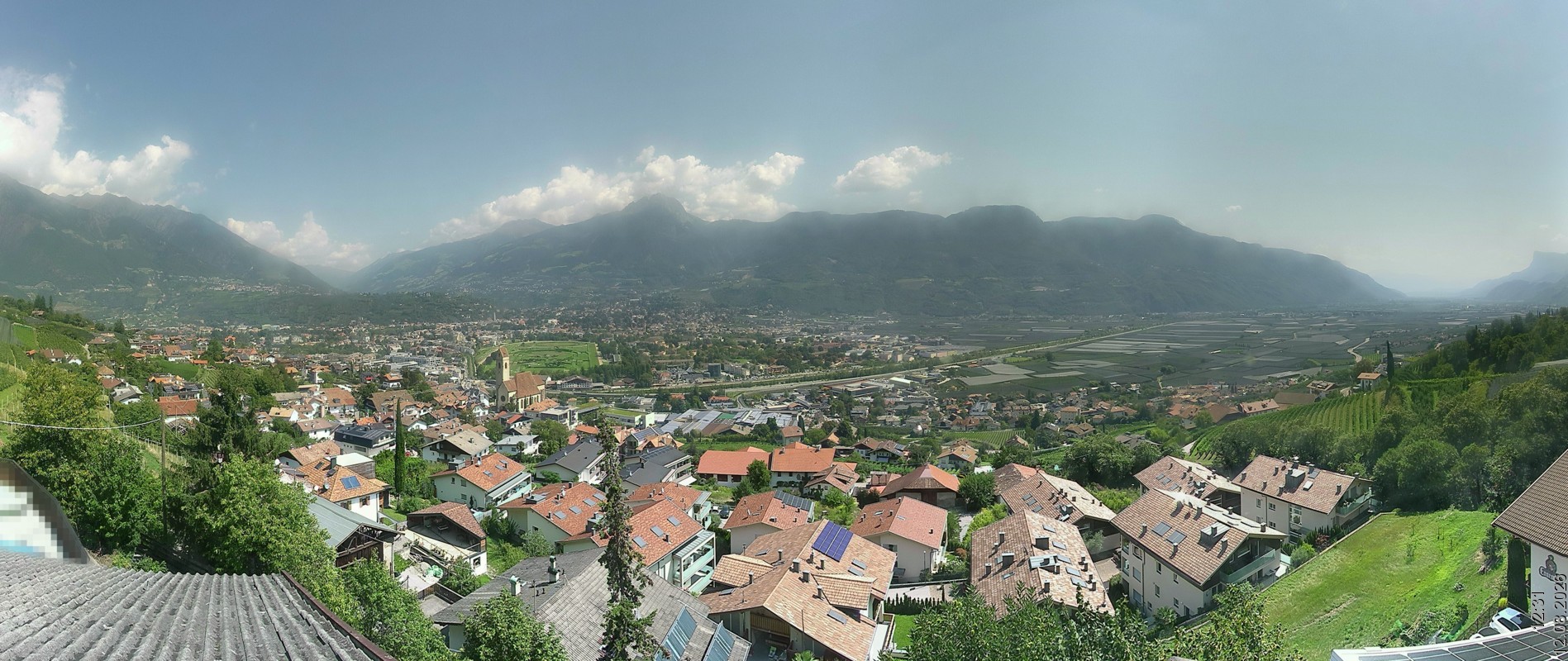 Archiv Foto Webcam Marling - Panorama