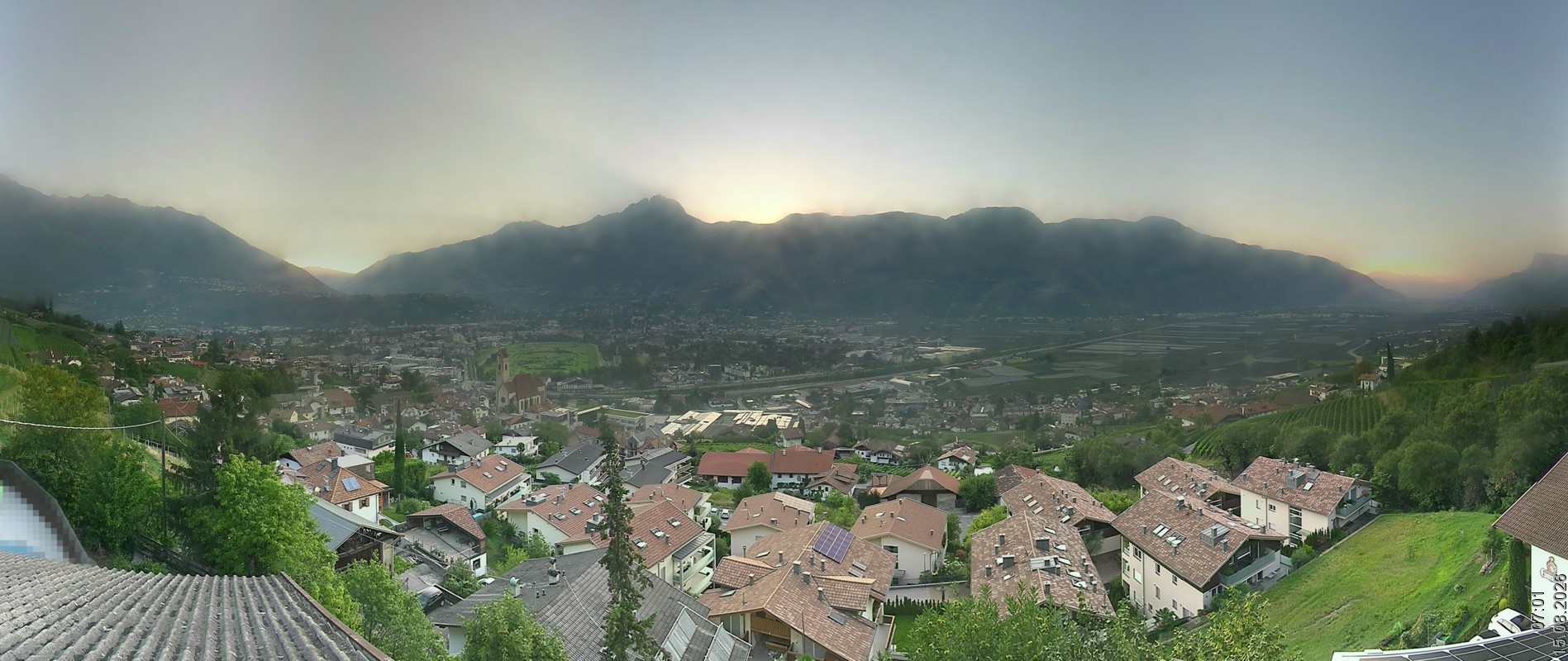 Archiv Foto Webcam Marling - Panorama