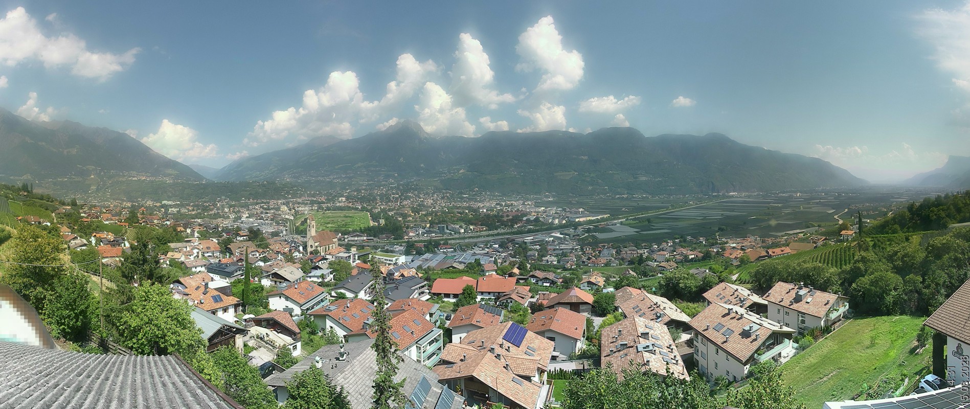 Archiv Foto Webcam Marling - Panorama