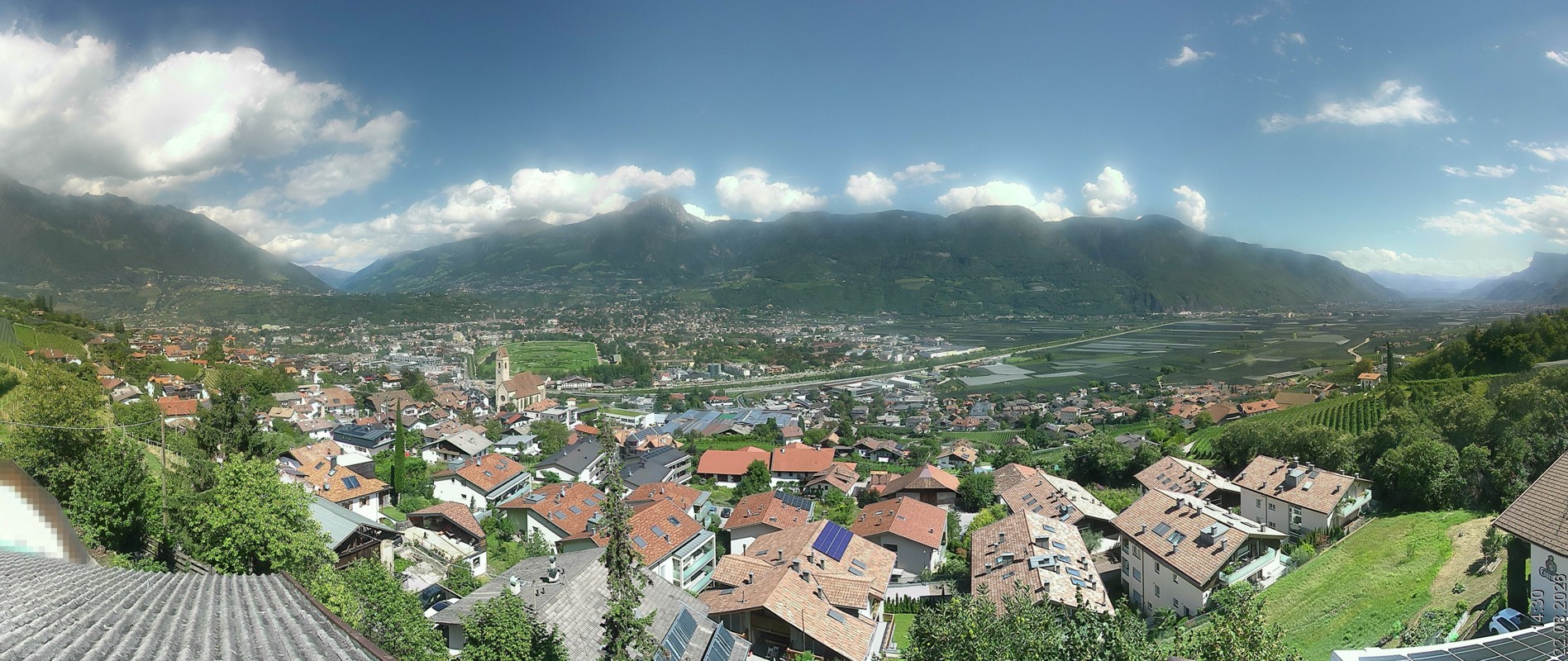 Archiv Foto Webcam Marling - Panorama