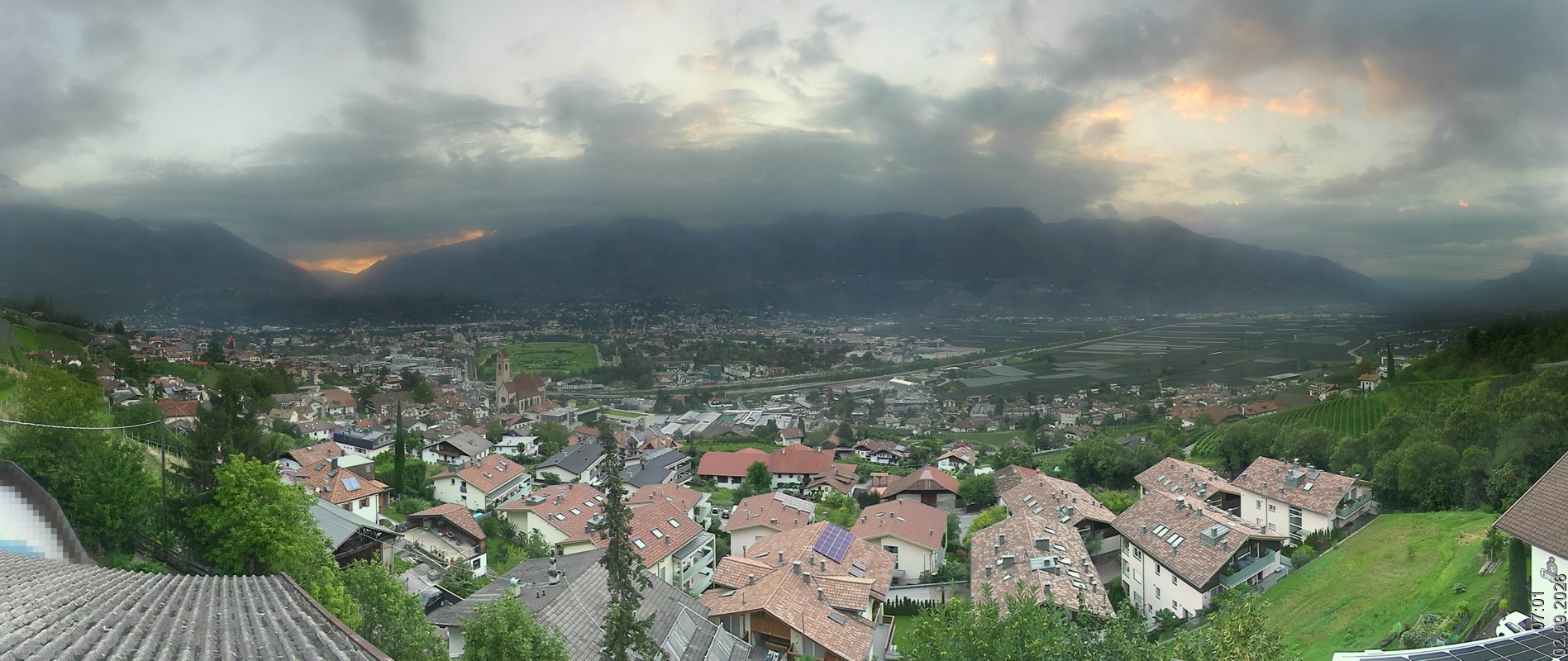 Archiv Foto Webcam Marling - Panorama