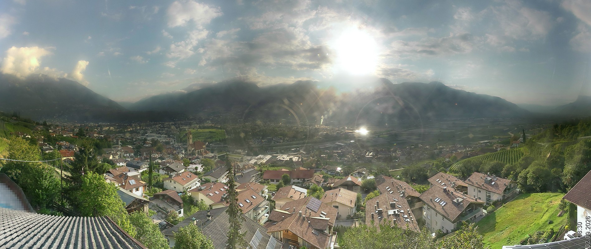 Archiv Foto Webcam Marling - Panorama