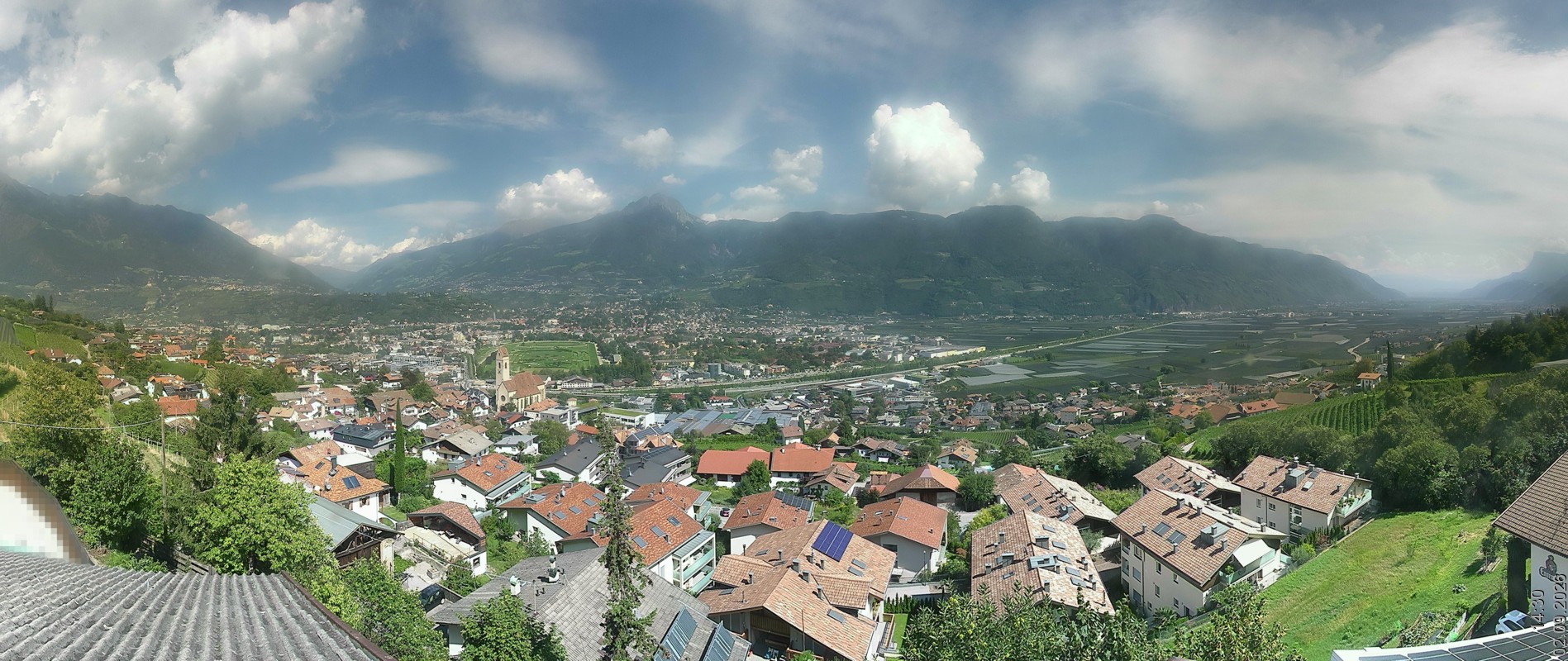 Archiv Foto Webcam Marling - Panorama
