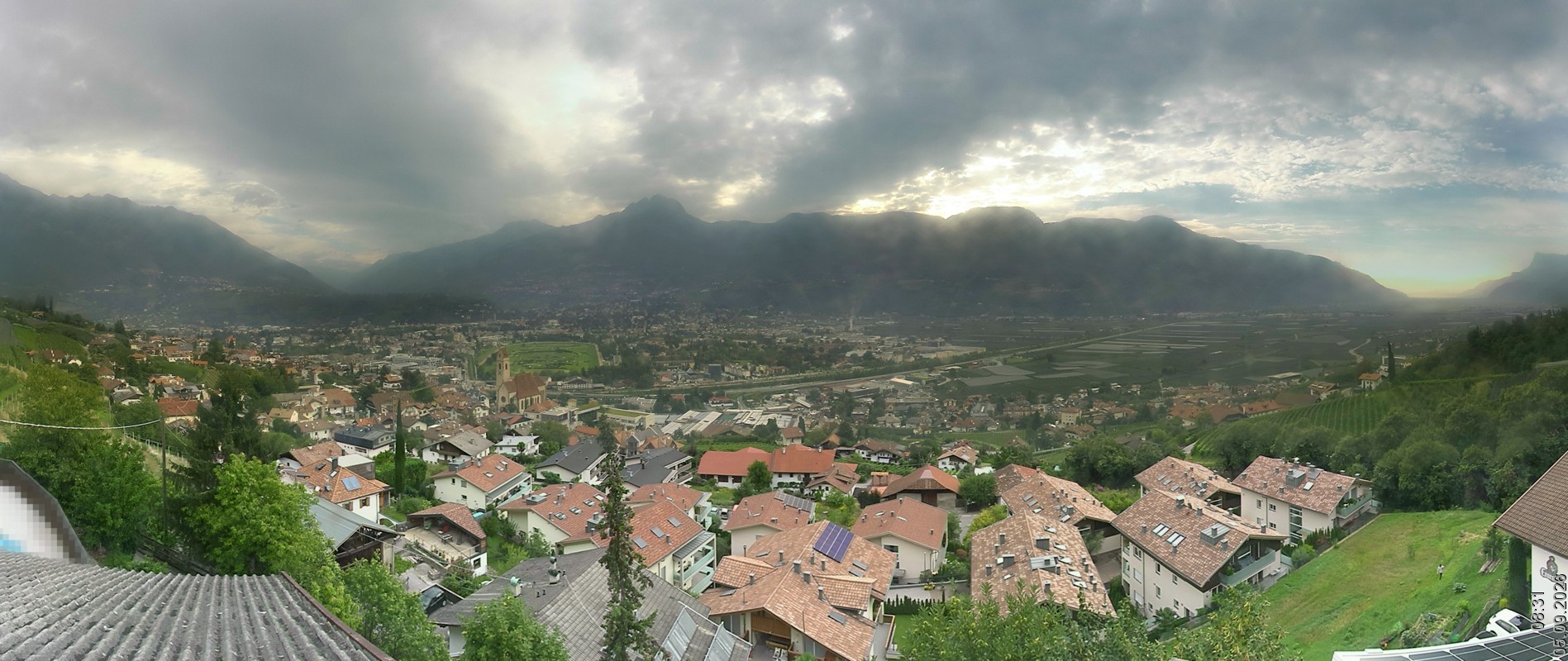 Archiv Foto Webcam Marling - Panorama