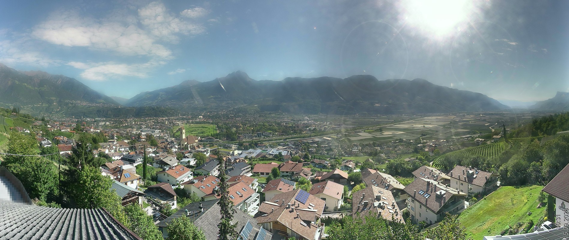 Archiv Foto Webcam Marling - Panorama