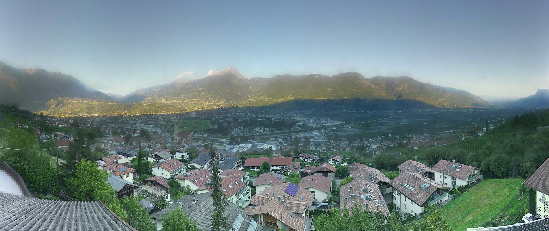 Archiv Foto Webcam Marling - Panorama