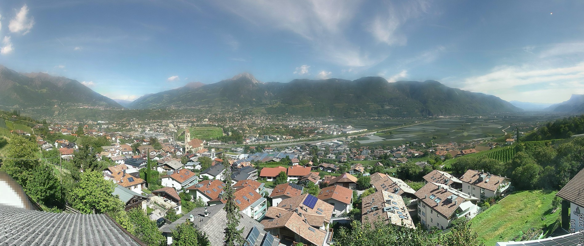 Archiv Foto Webcam Marling - Panorama