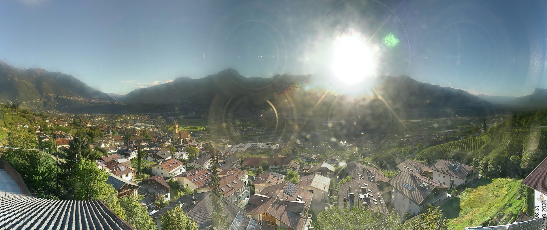 Archiv Foto Webcam Marling - Panorama