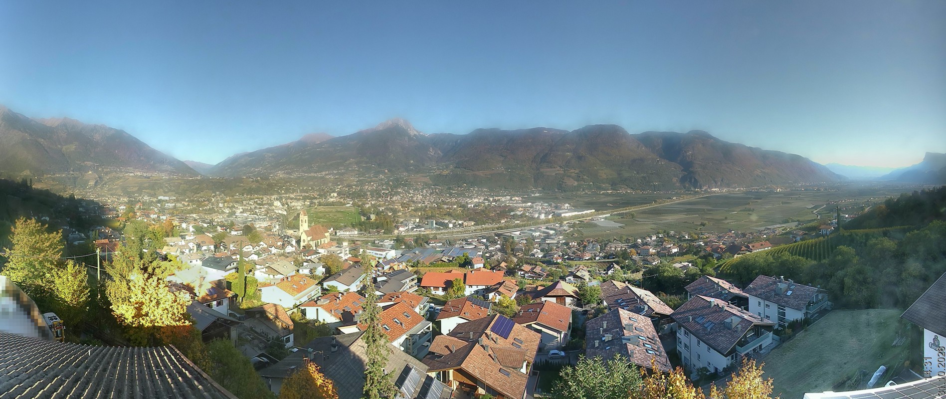 Archiv Foto Webcam Marling - Panorama