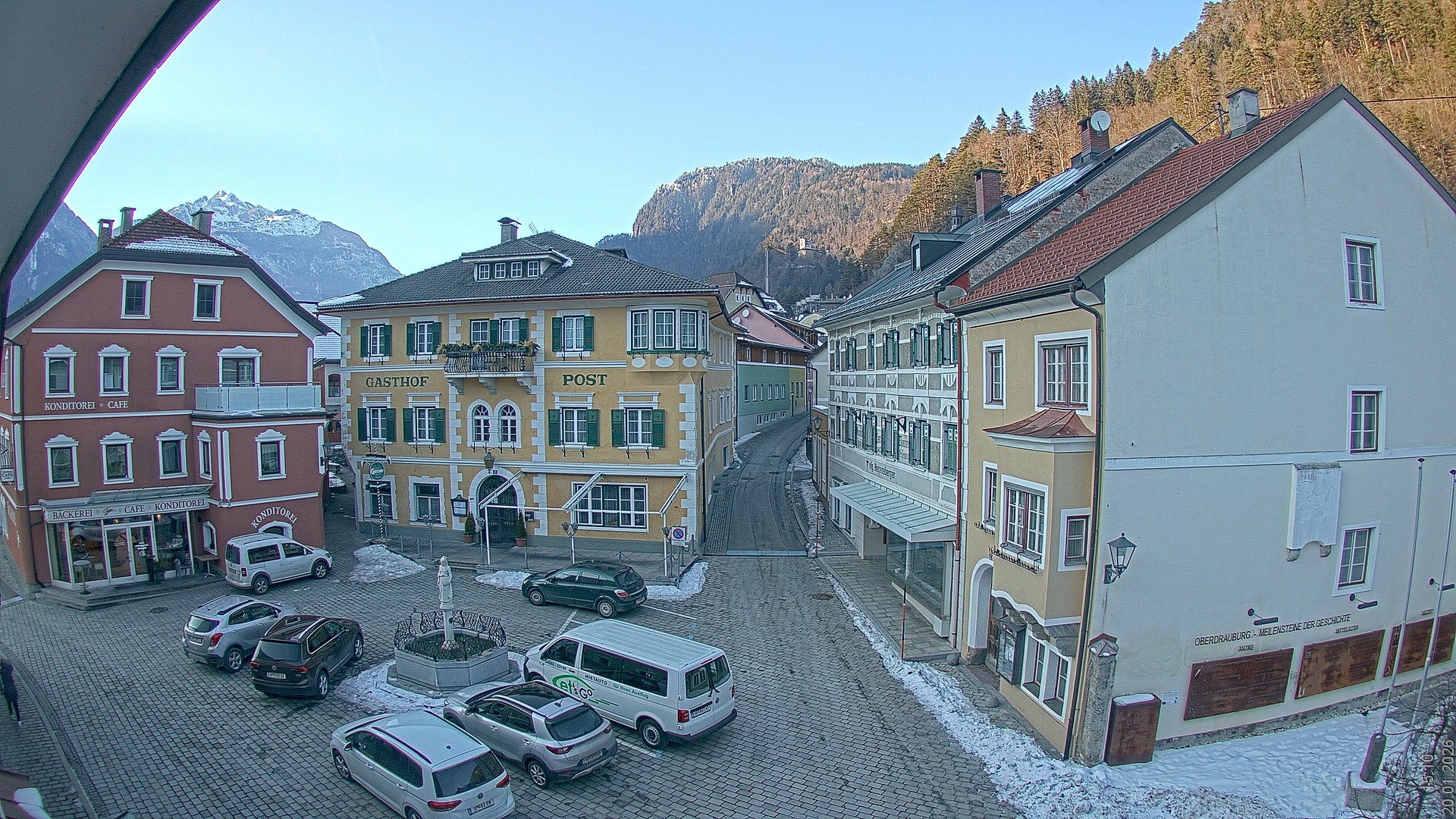 Archiv Foto Webcam Marktplatz Oberdrauburg