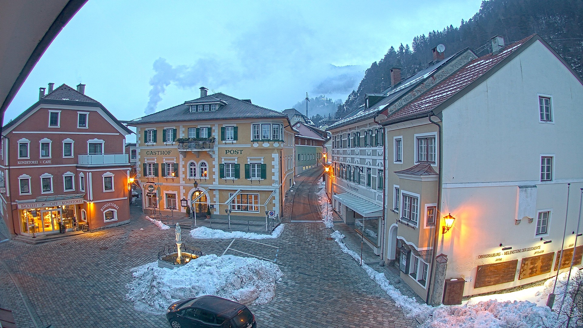 Archiv Foto Webcam Marktplatz Oberdrauburg