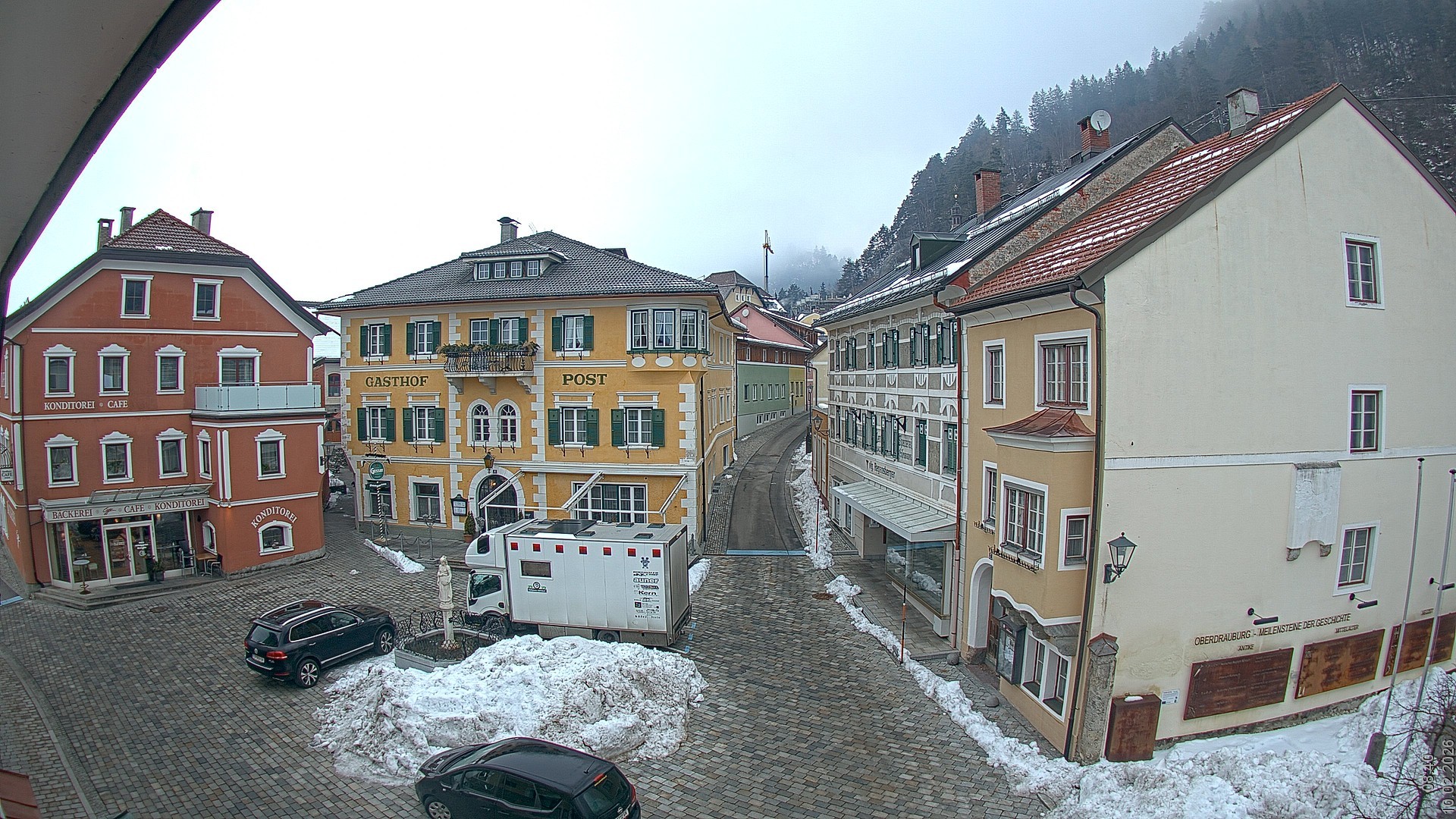 Archiv Foto Webcam Marktplatz Oberdrauburg