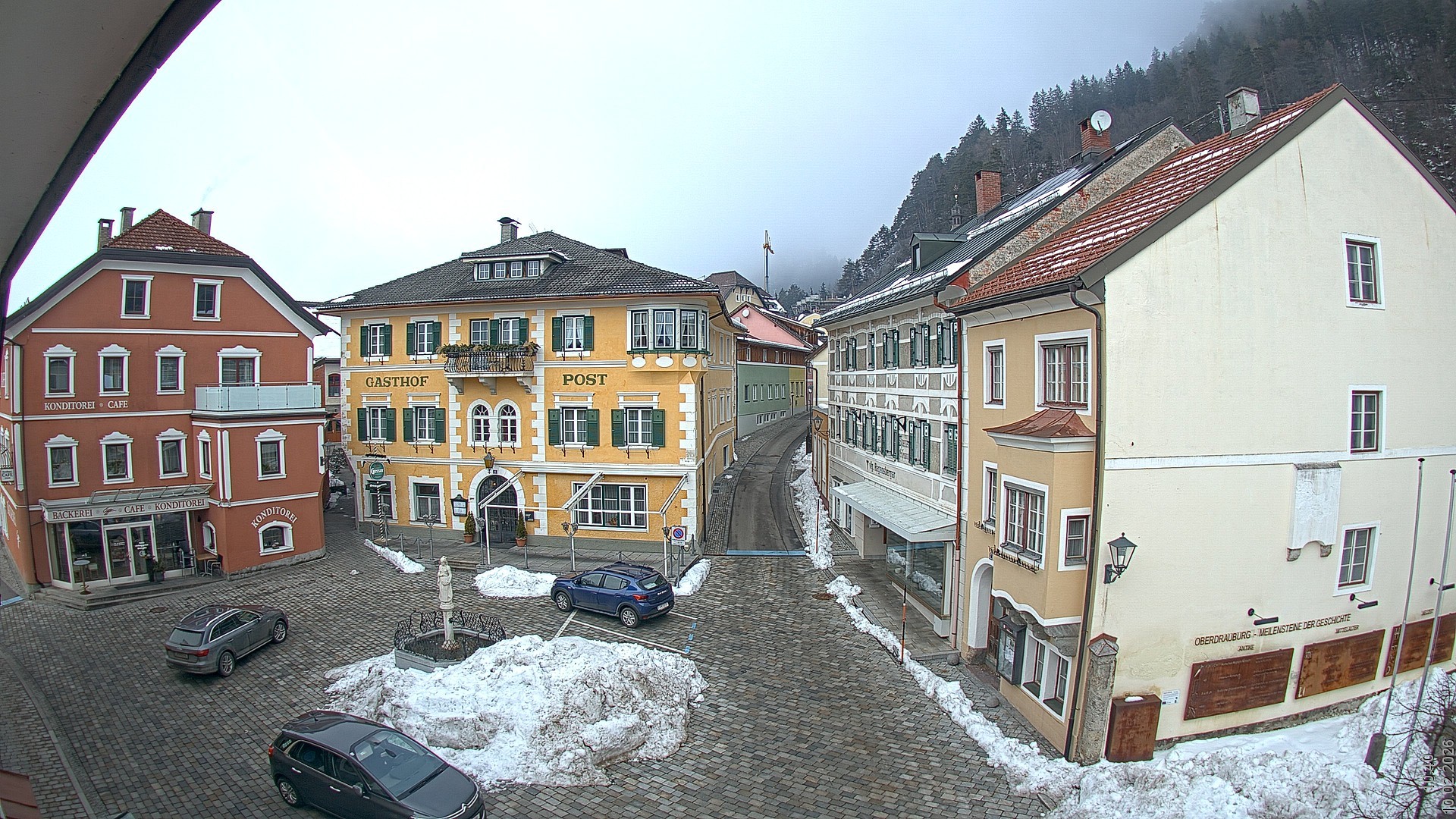 Archiv Foto Webcam Marktplatz Oberdrauburg