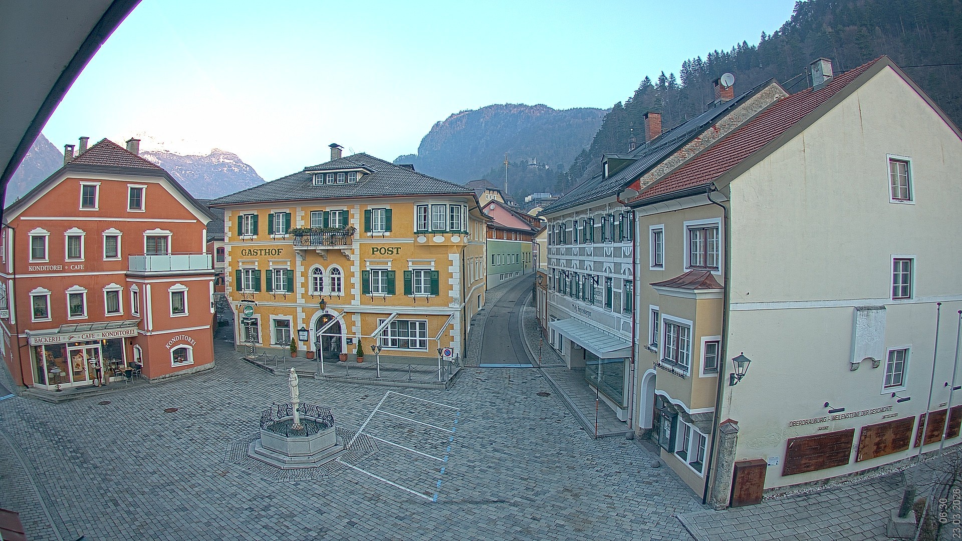Archiv Foto Webcam Marktplatz Oberdrauburg
