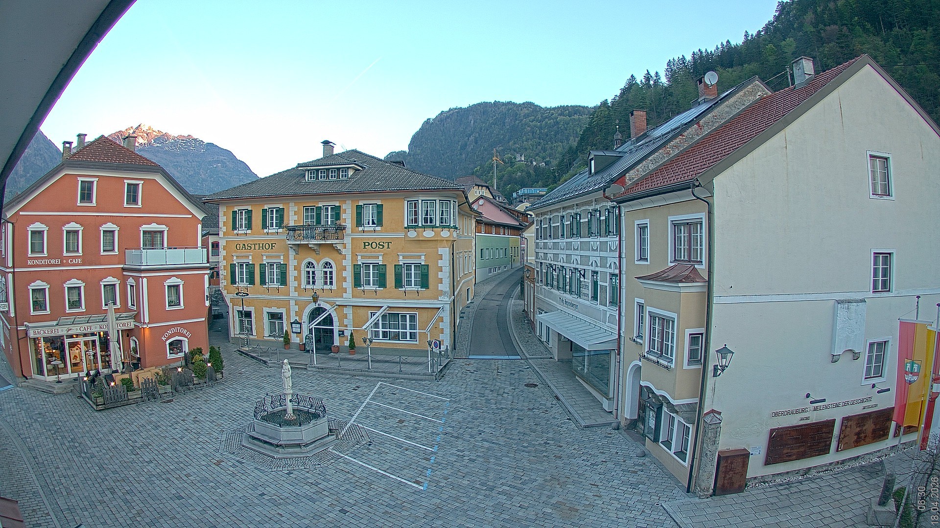 Archiv Foto Webcam Marktplatz Oberdrauburg