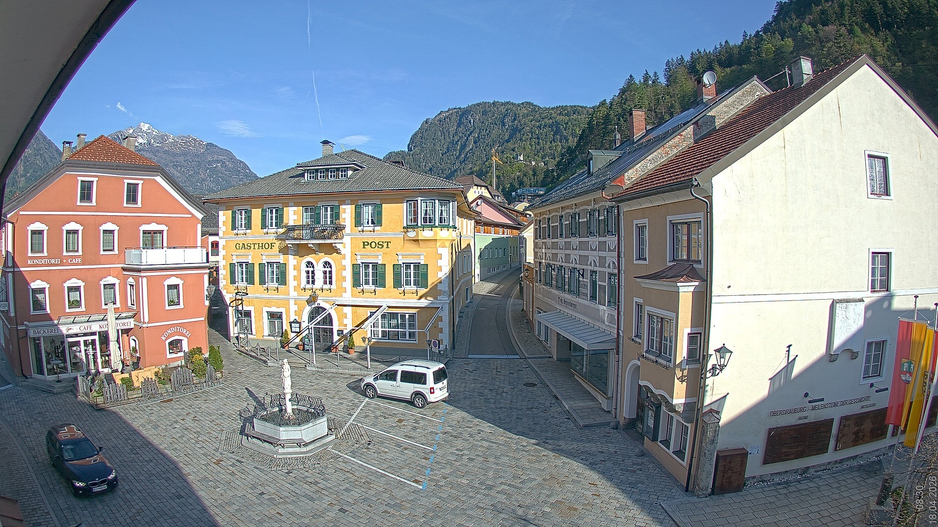 Archiv Foto Webcam Marktplatz Oberdrauburg