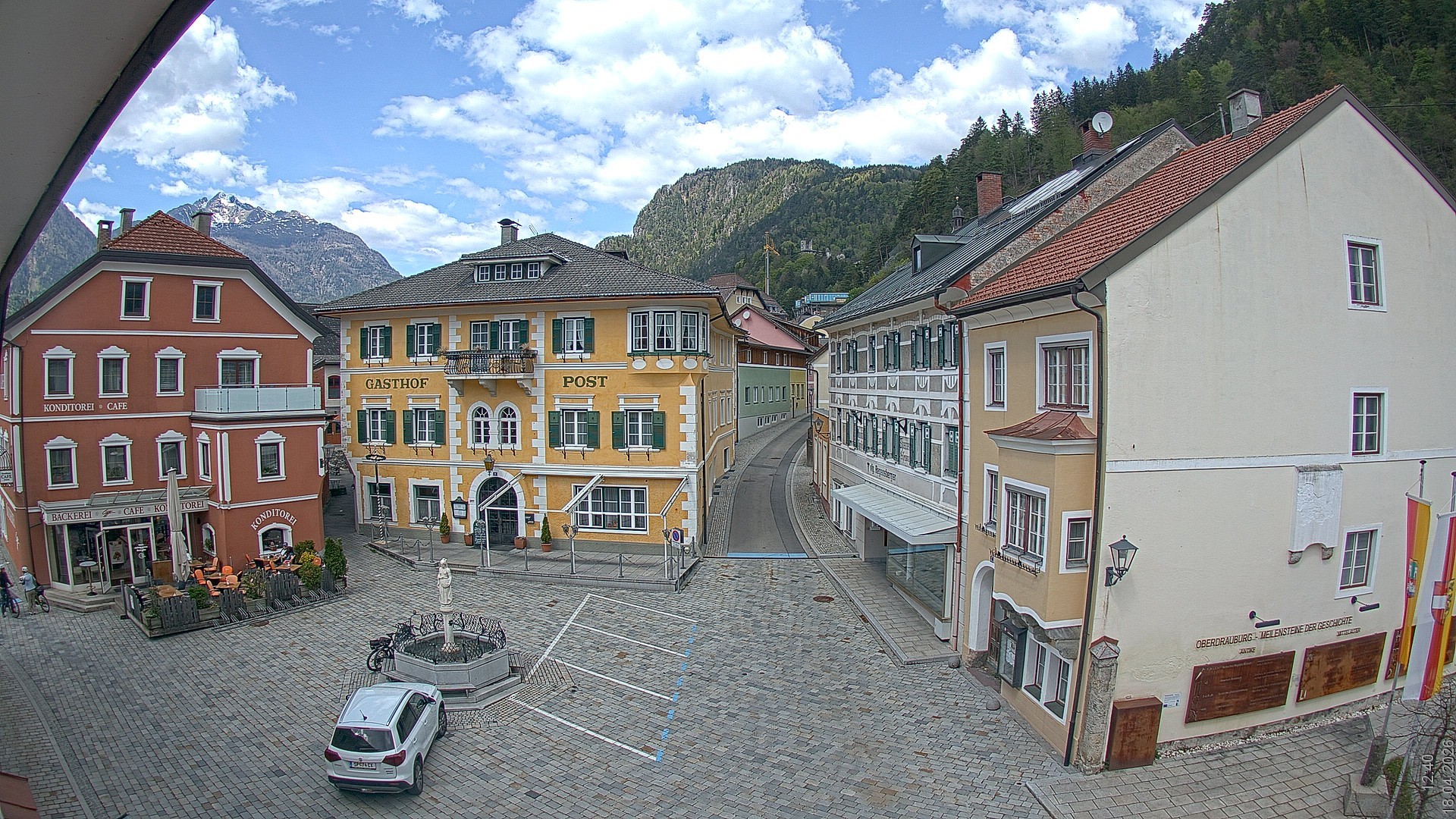 Archiv Foto Webcam Marktplatz Oberdrauburg