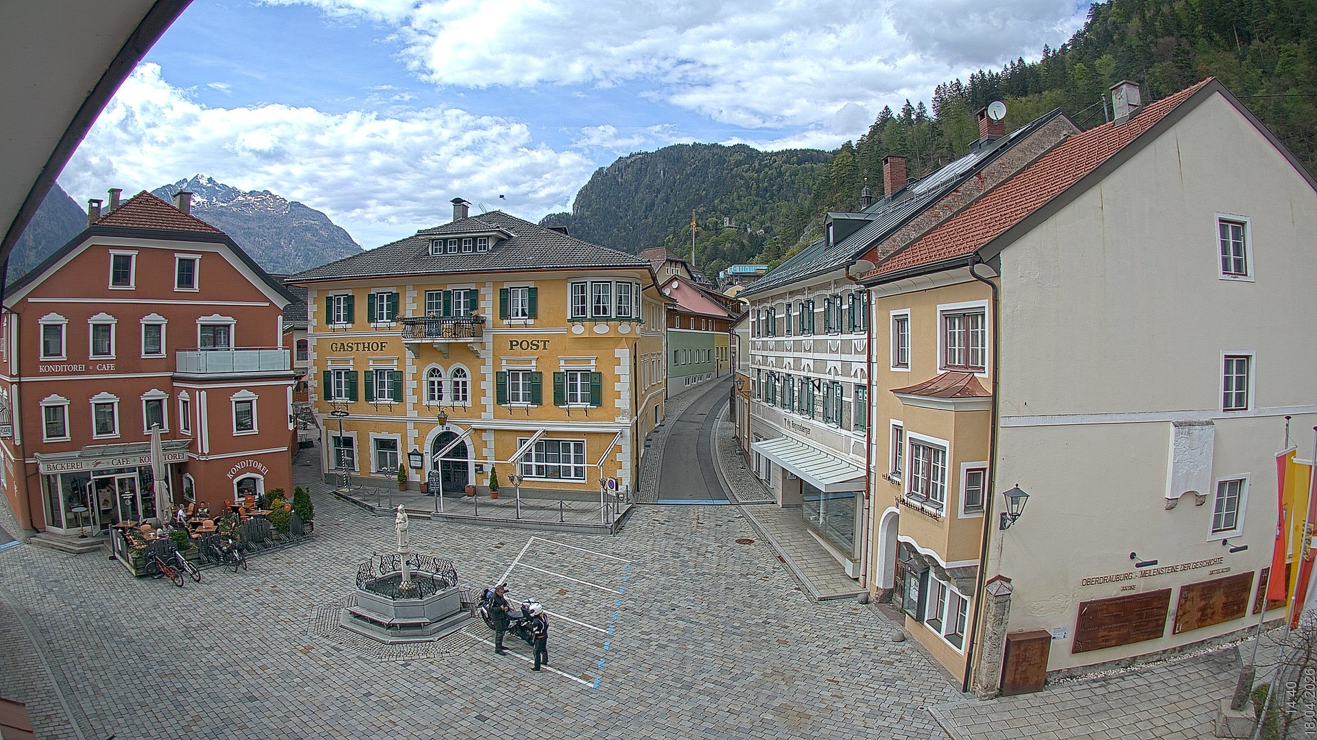 Archiv Foto Webcam Marktplatz Oberdrauburg