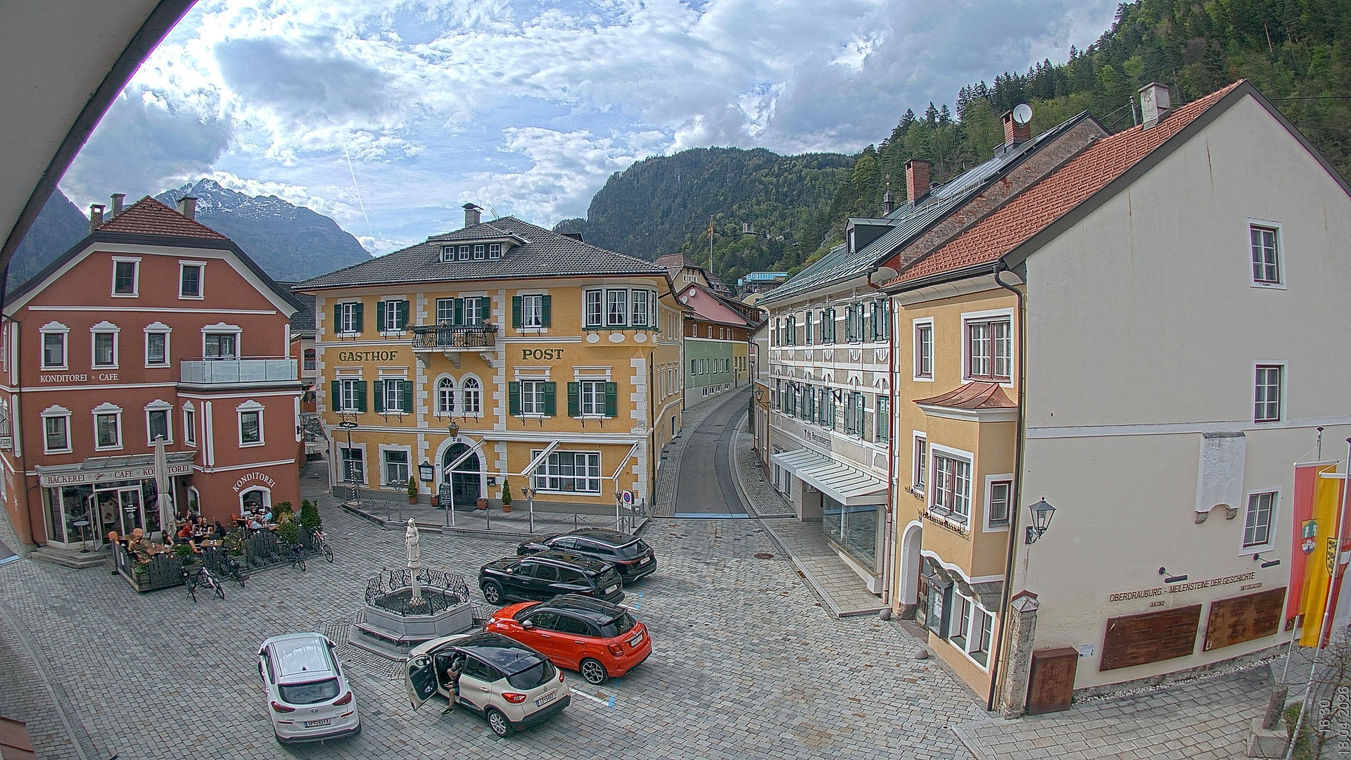 Archiv Foto Webcam Marktplatz Oberdrauburg