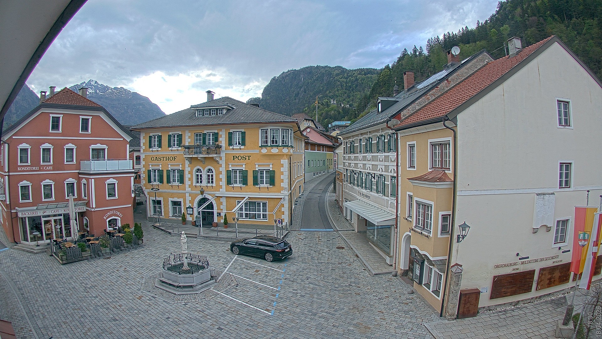 Archiv Foto Webcam Marktplatz Oberdrauburg
