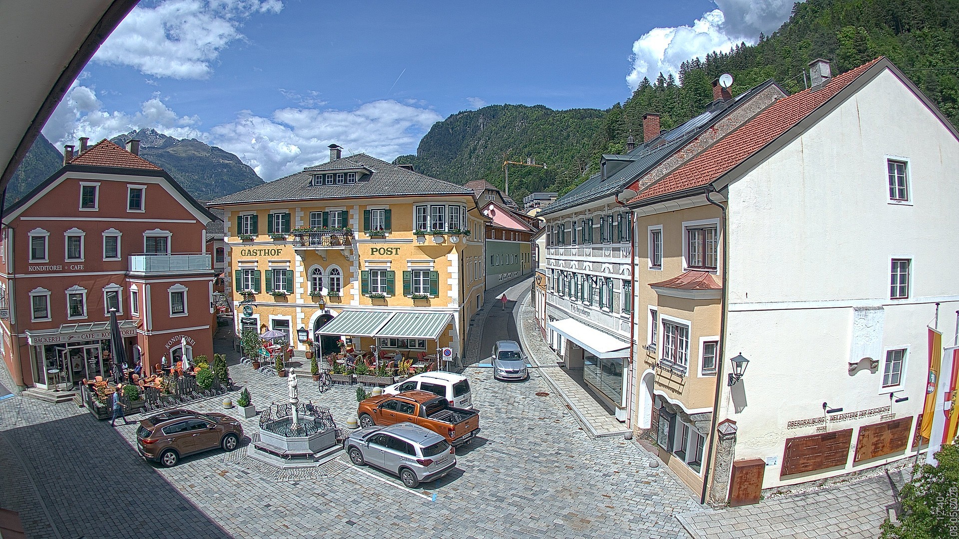 Archiv Foto Webcam Marktplatz Oberdrauburg