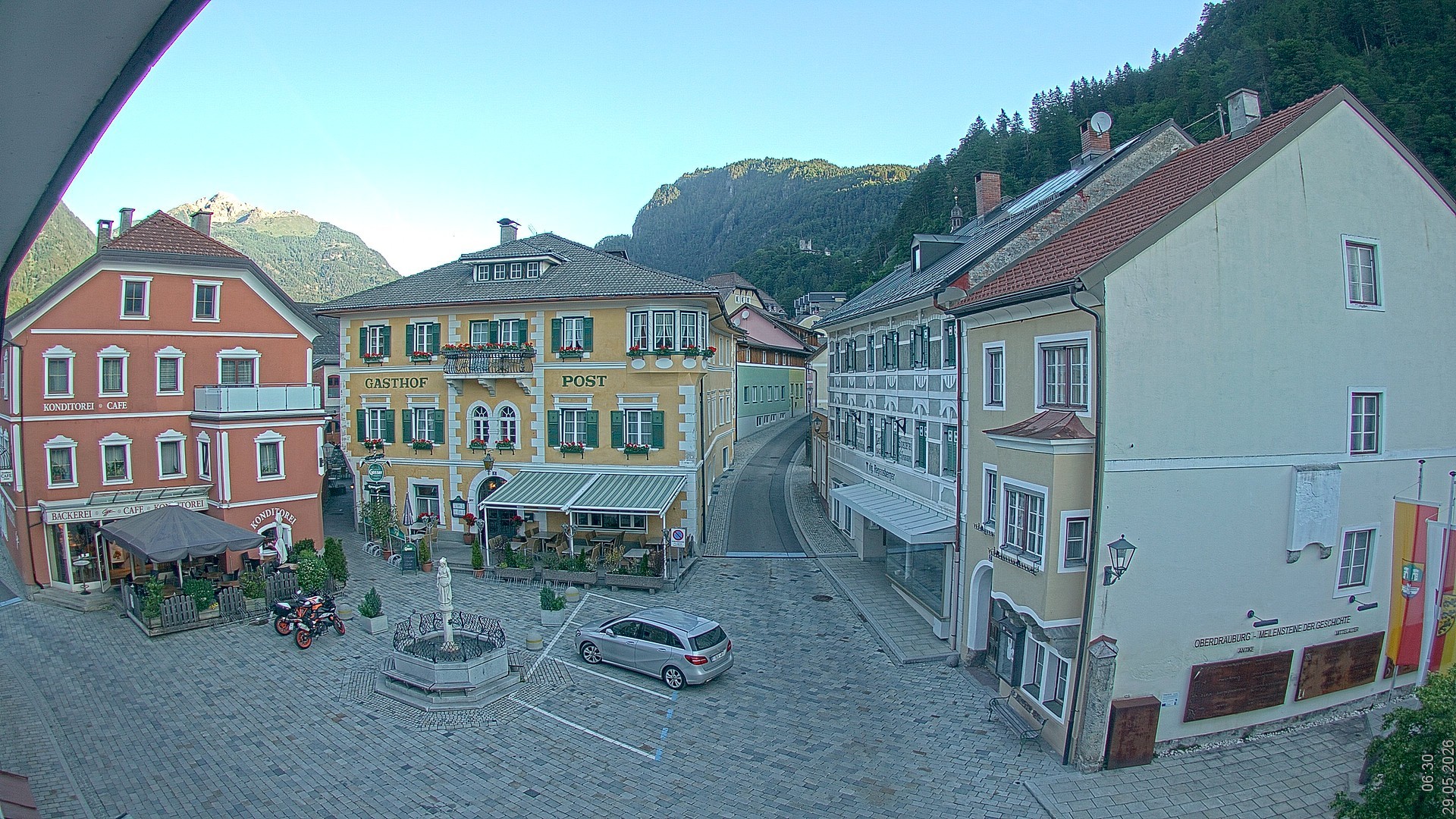 Archiv Foto Webcam Marktplatz Oberdrauburg