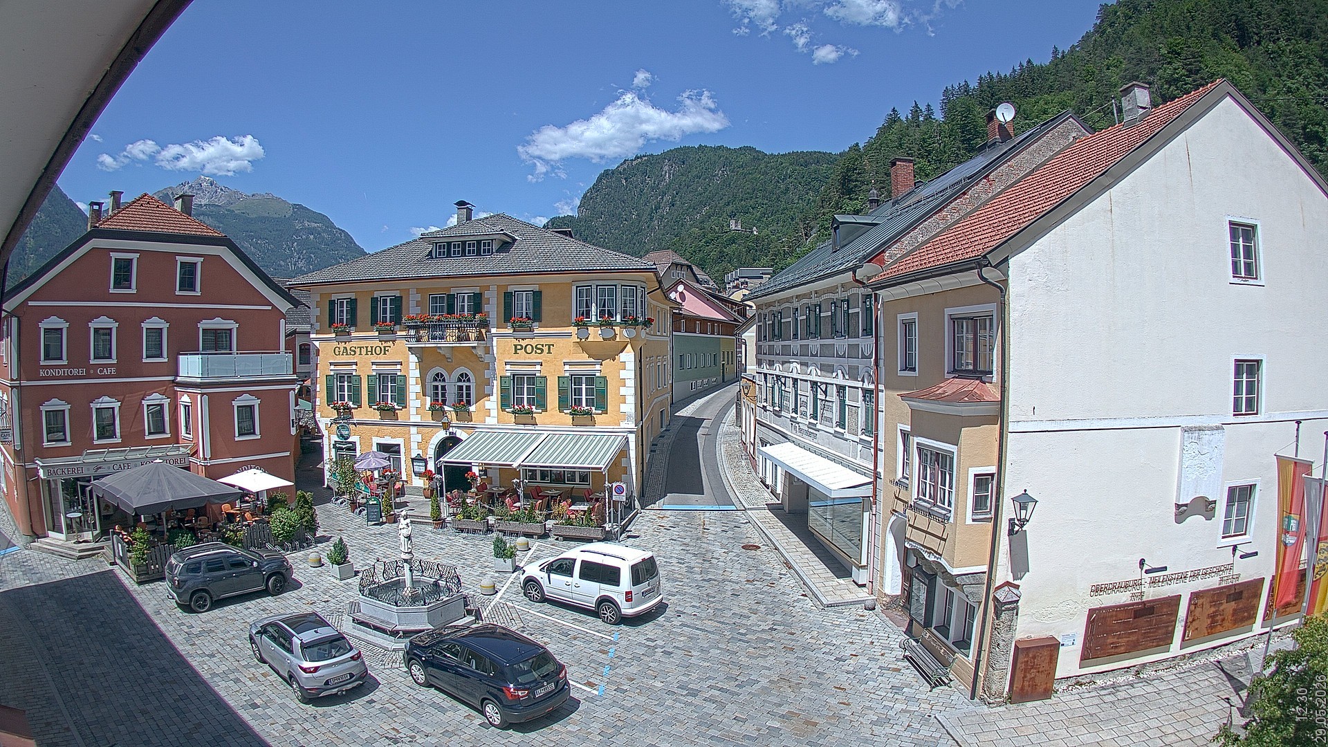 Archiv Foto Webcam Marktplatz Oberdrauburg