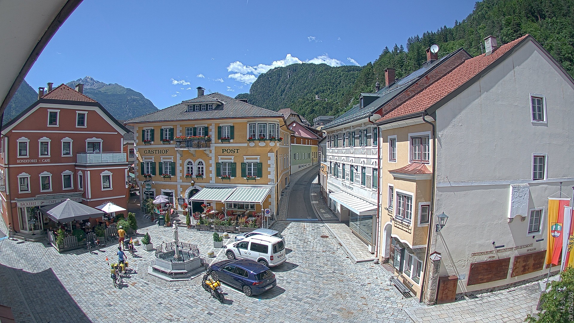Archiv Foto Webcam Marktplatz Oberdrauburg