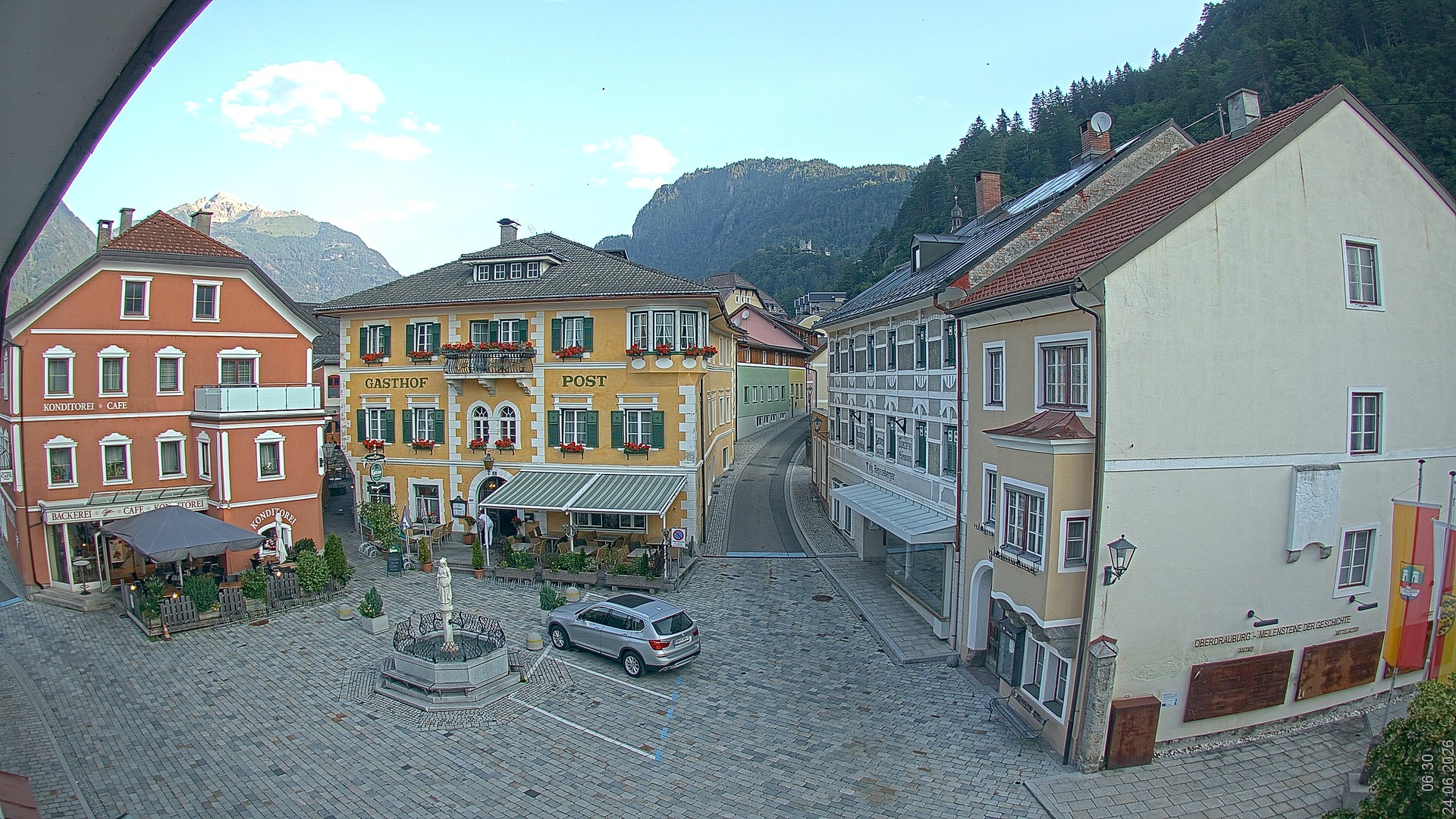 Archiv Foto Webcam Marktplatz Oberdrauburg