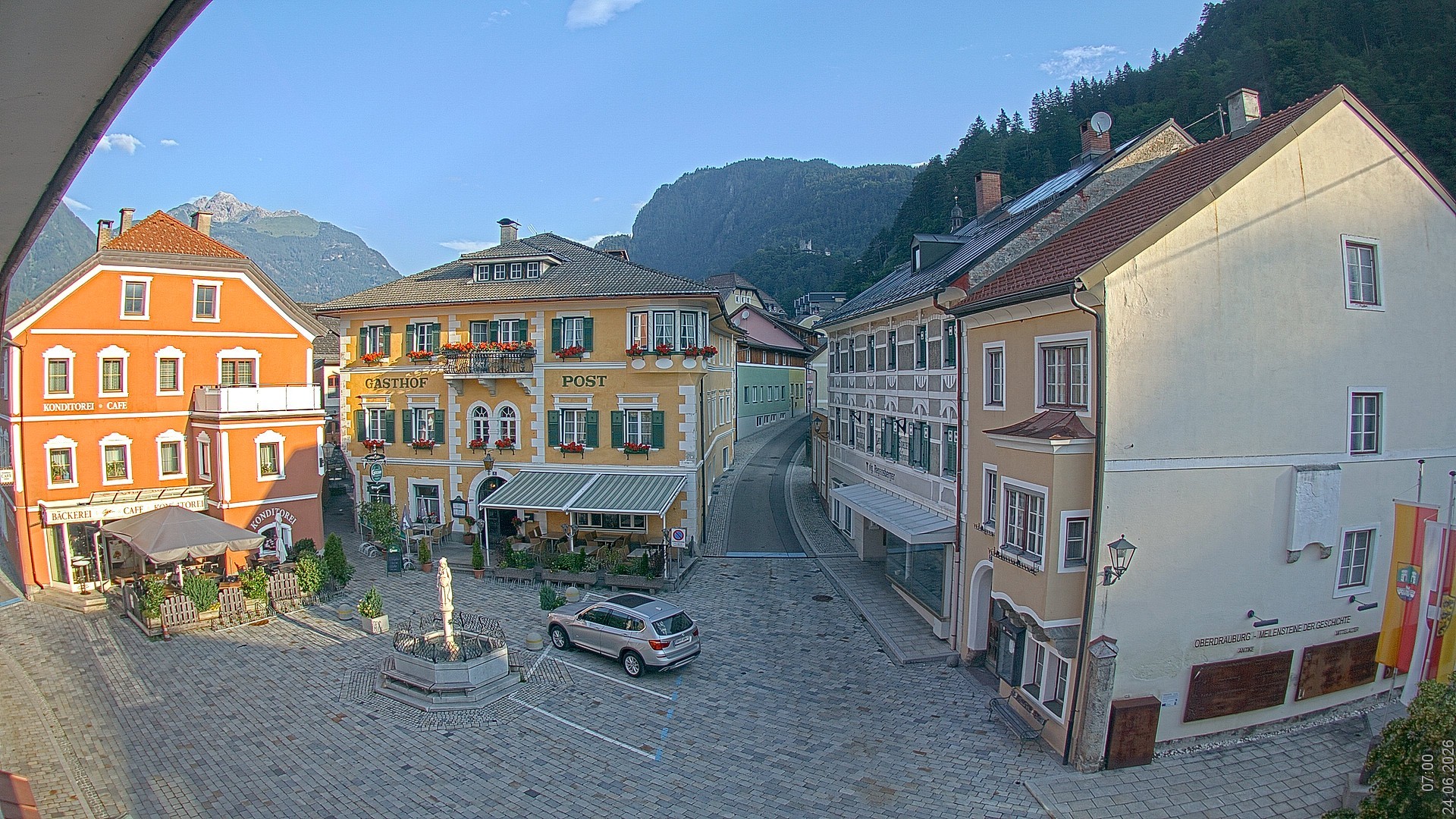 Archiv Foto Webcam Marktplatz Oberdrauburg