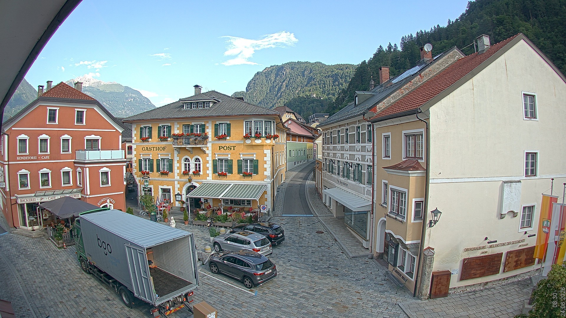Archiv Foto Webcam Marktplatz Oberdrauburg