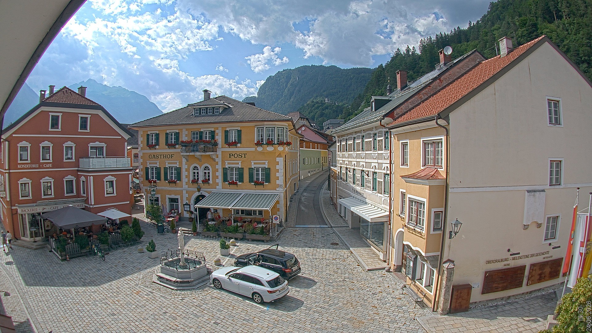 Archiv Foto Webcam Marktplatz Oberdrauburg