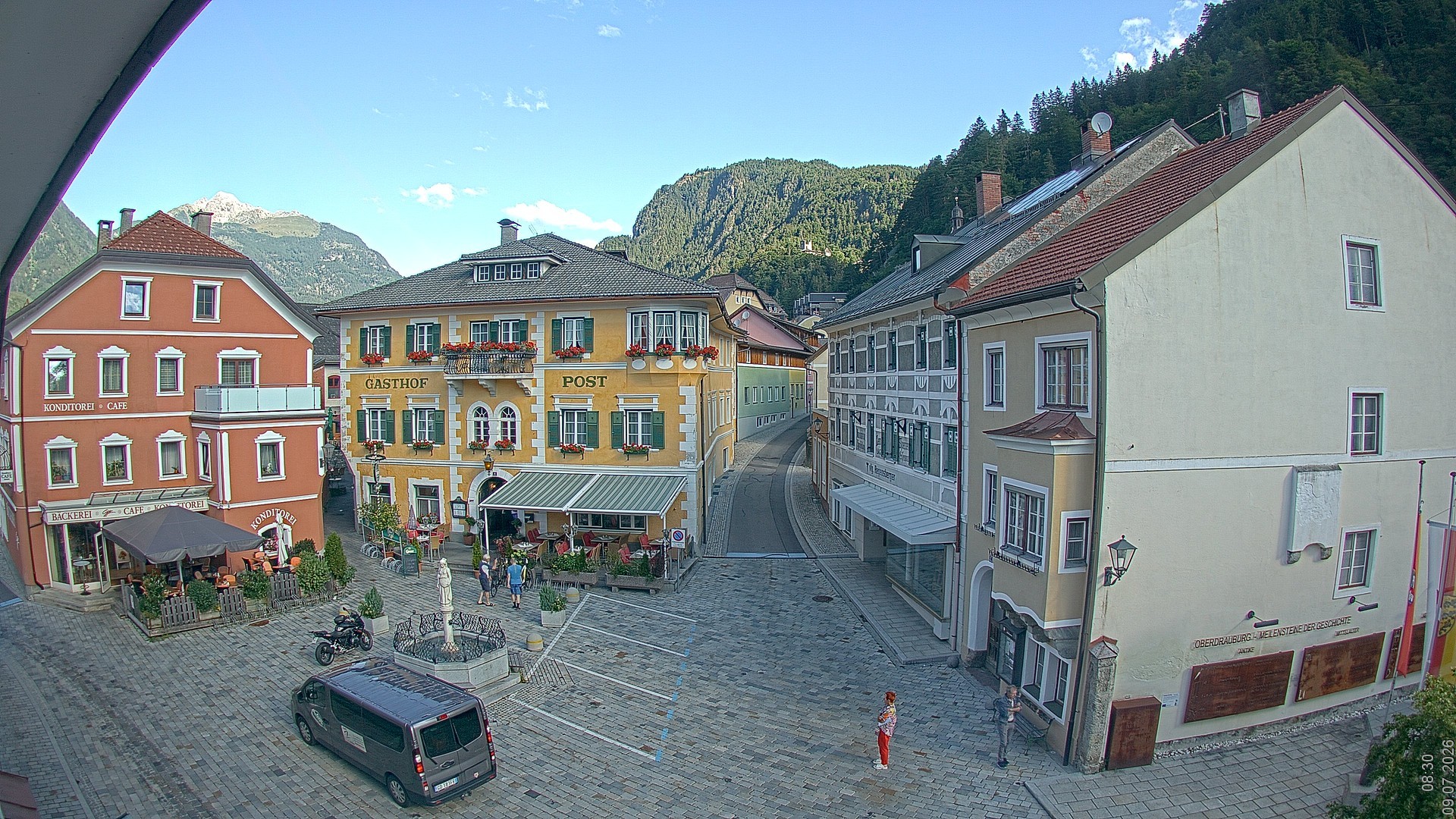 Archiv Foto Webcam Marktplatz Oberdrauburg
