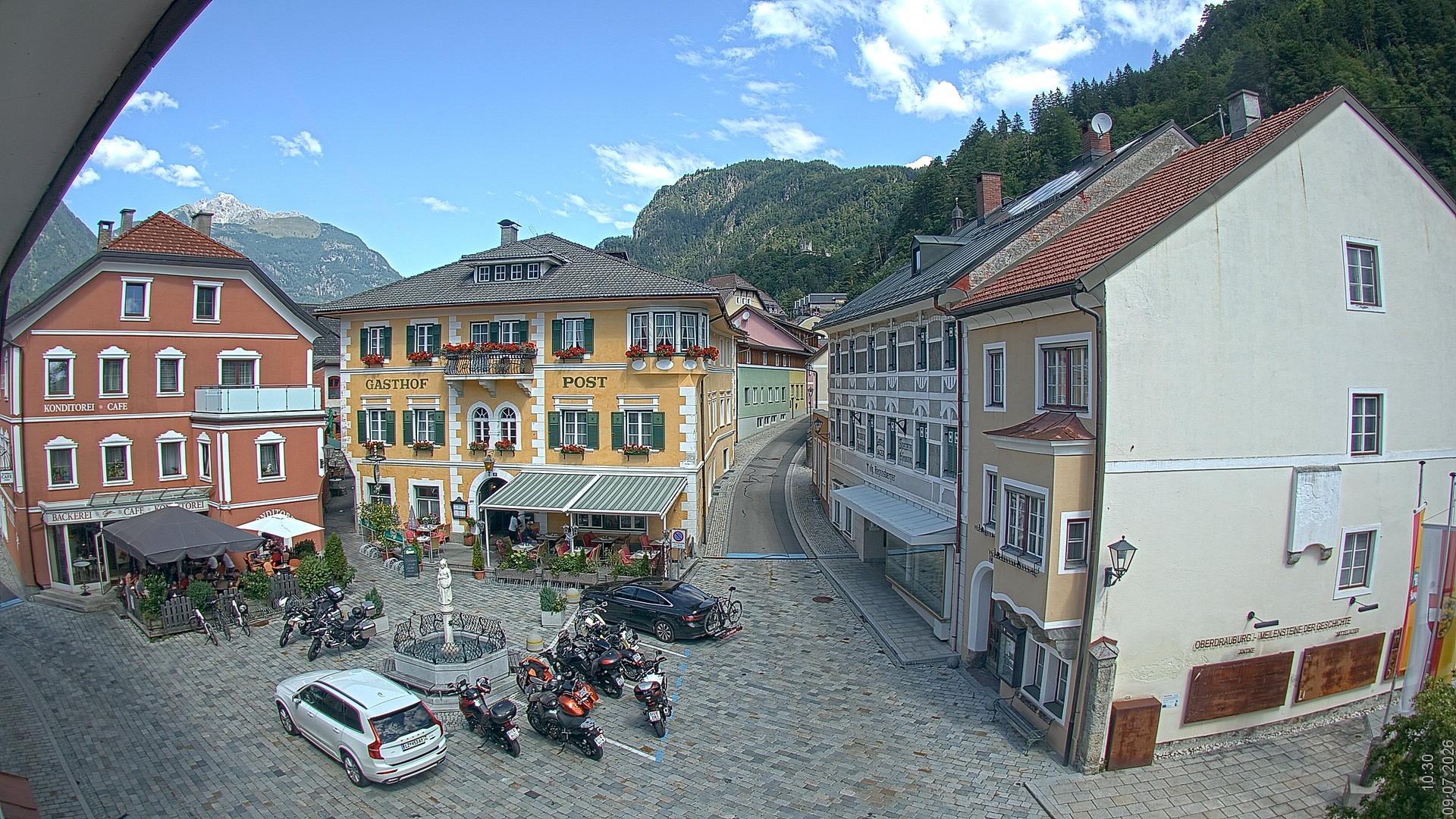 Archiv Foto Webcam Marktplatz Oberdrauburg