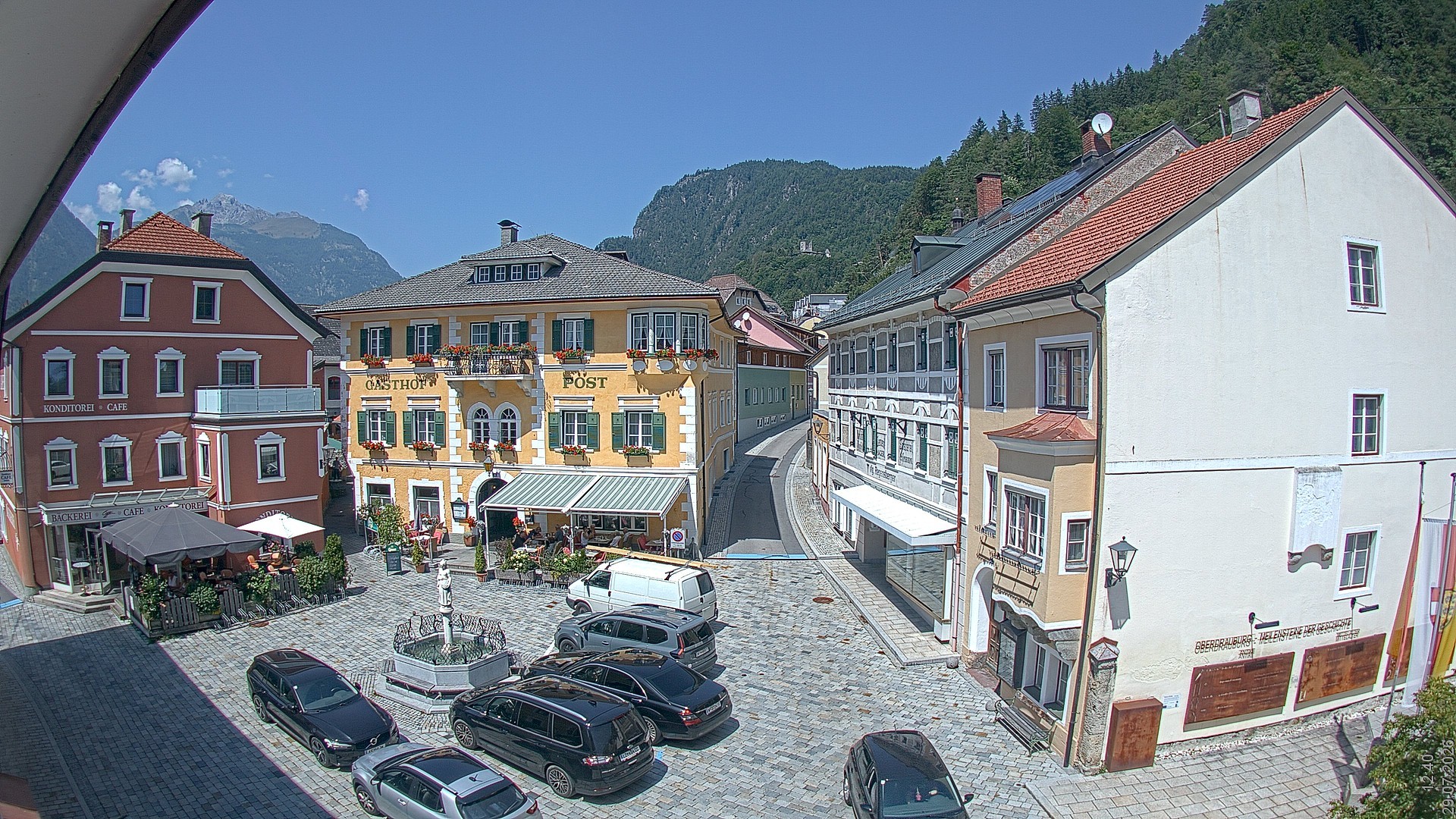 Archiv Foto Webcam Marktplatz Oberdrauburg