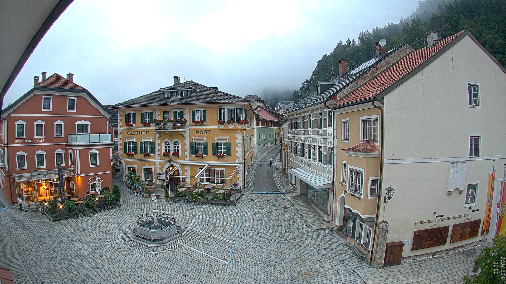 Archiv Foto Webcam Marktplatz Oberdrauburg