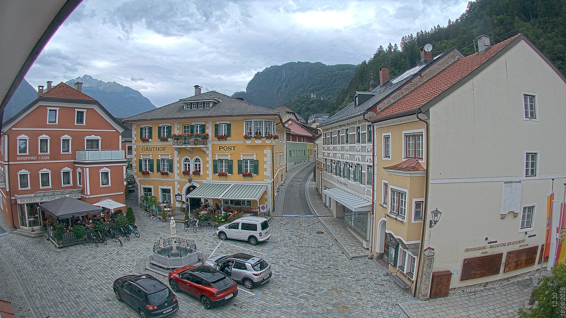 Archiv Foto Webcam Marktplatz Oberdrauburg