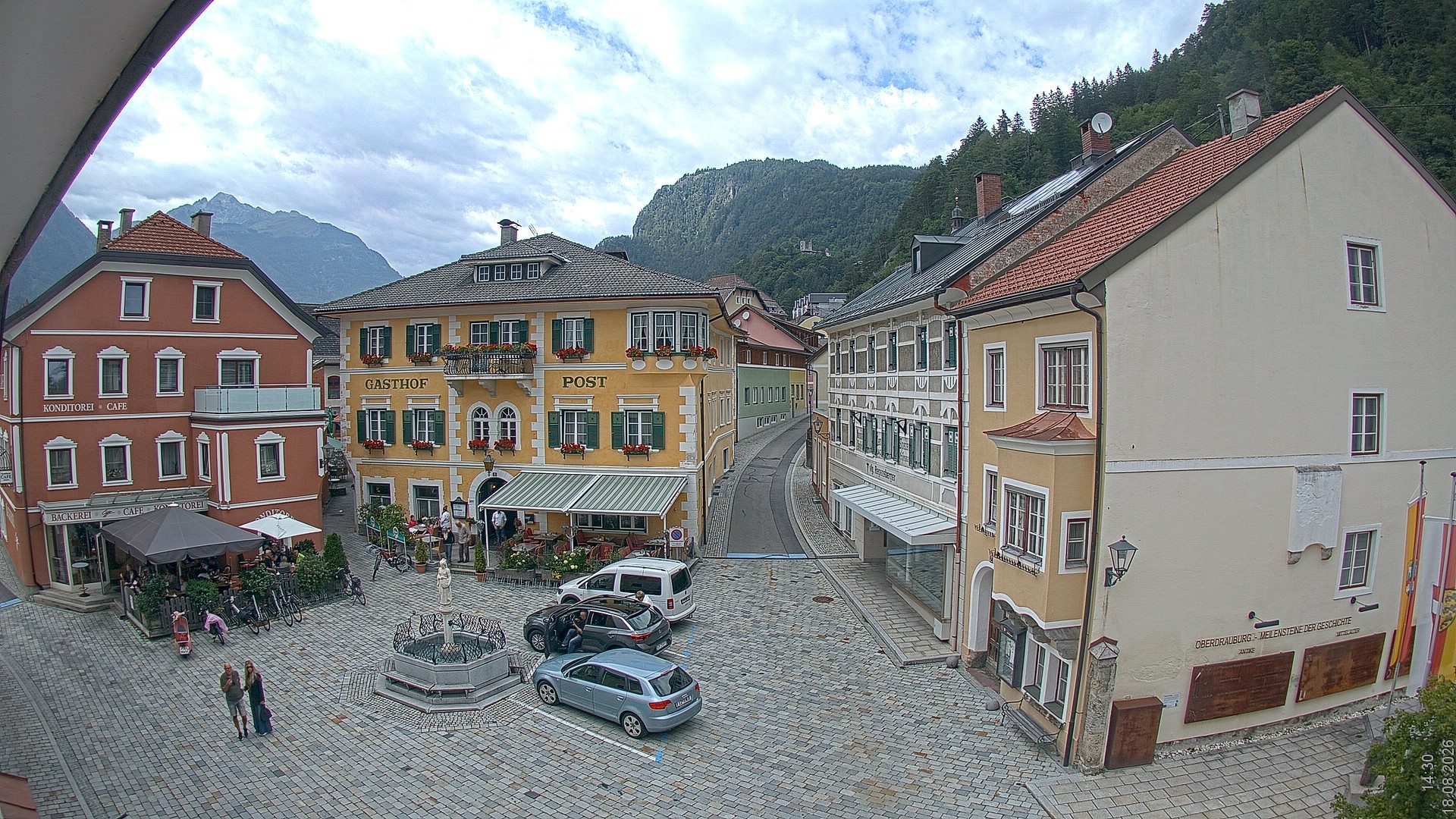 Archiv Foto Webcam Marktplatz Oberdrauburg
