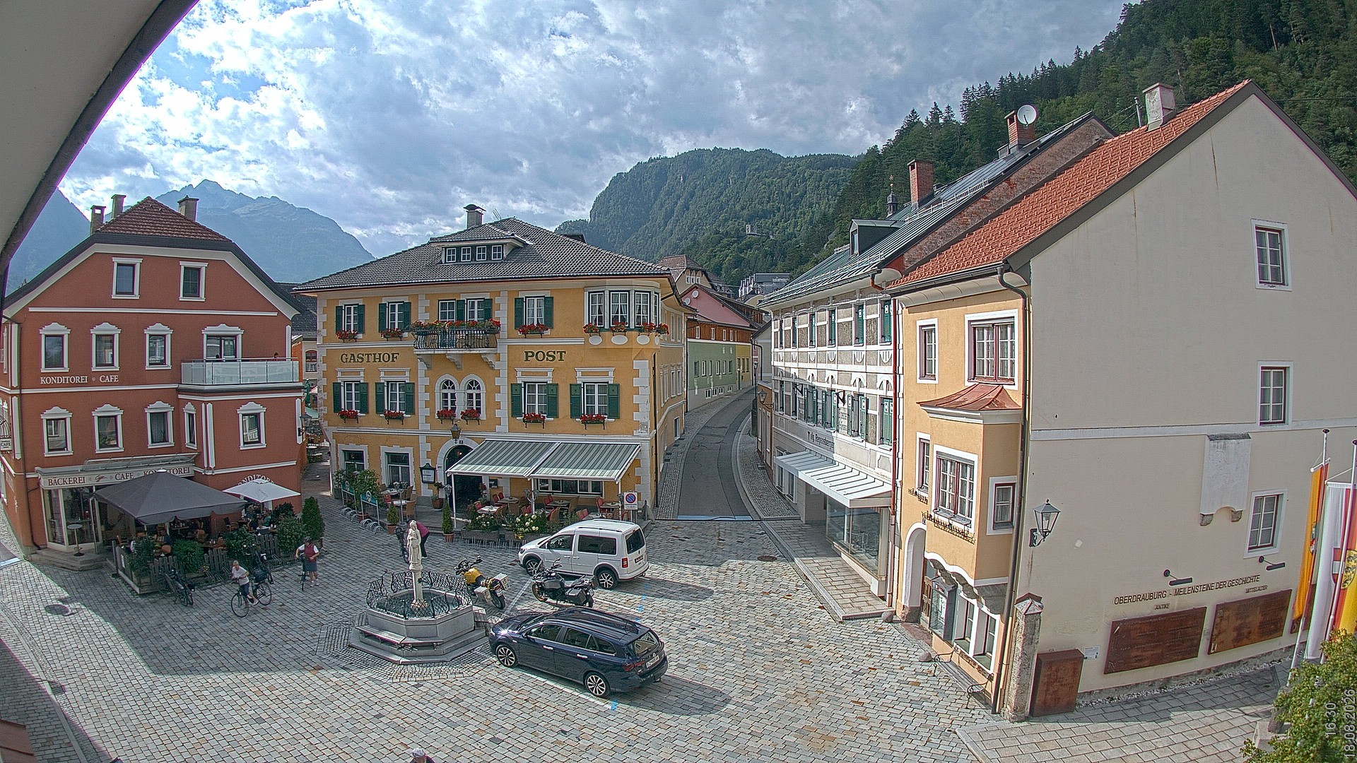 Archiv Foto Webcam Marktplatz Oberdrauburg