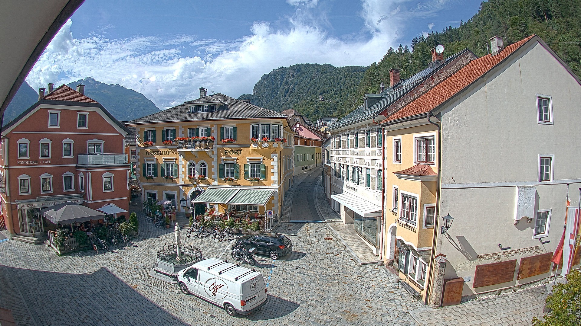 Archiv Foto Webcam Marktplatz Oberdrauburg