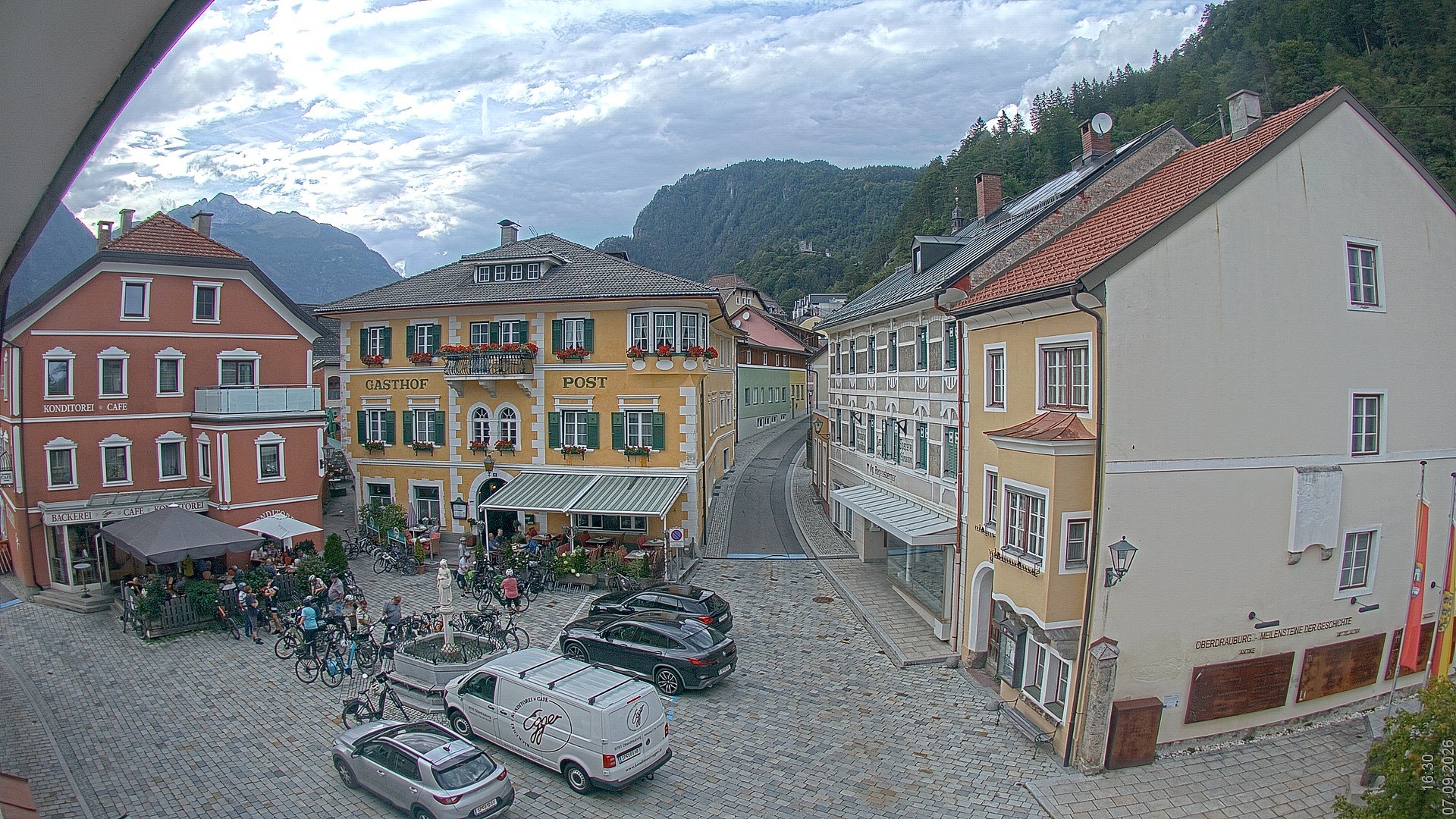 Archiv Foto Webcam Marktplatz Oberdrauburg