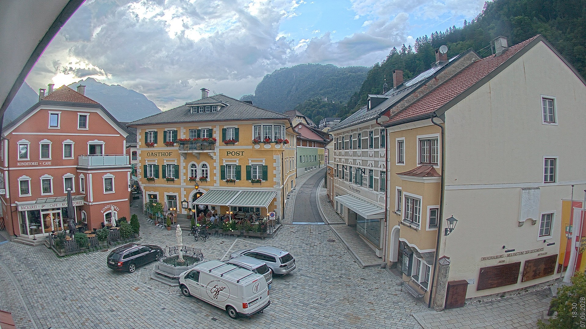 Archiv Foto Webcam Marktplatz Oberdrauburg