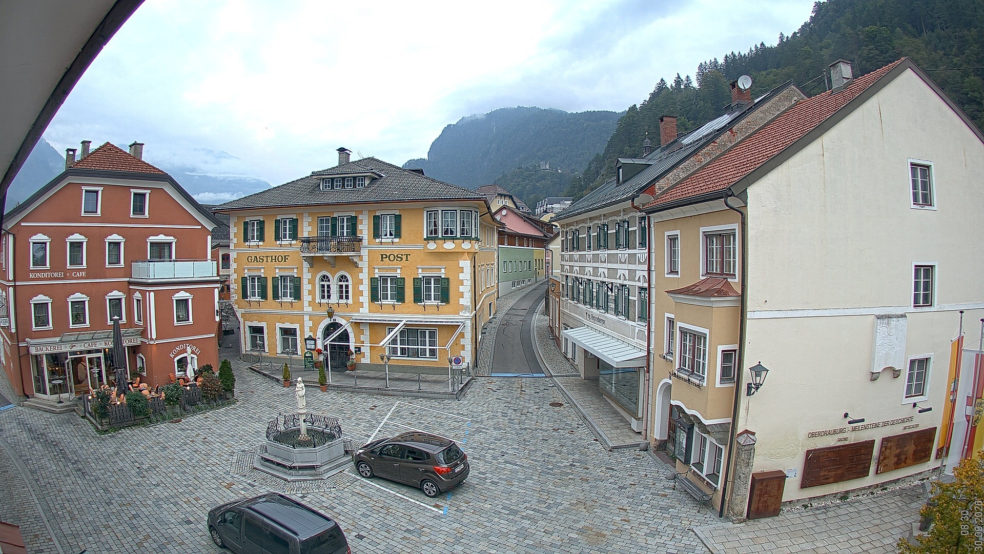 Archiv Foto Webcam Marktplatz Oberdrauburg