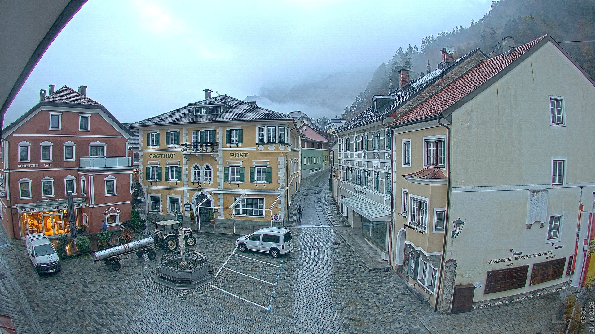Archiv Foto Webcam Marktplatz Oberdrauburg