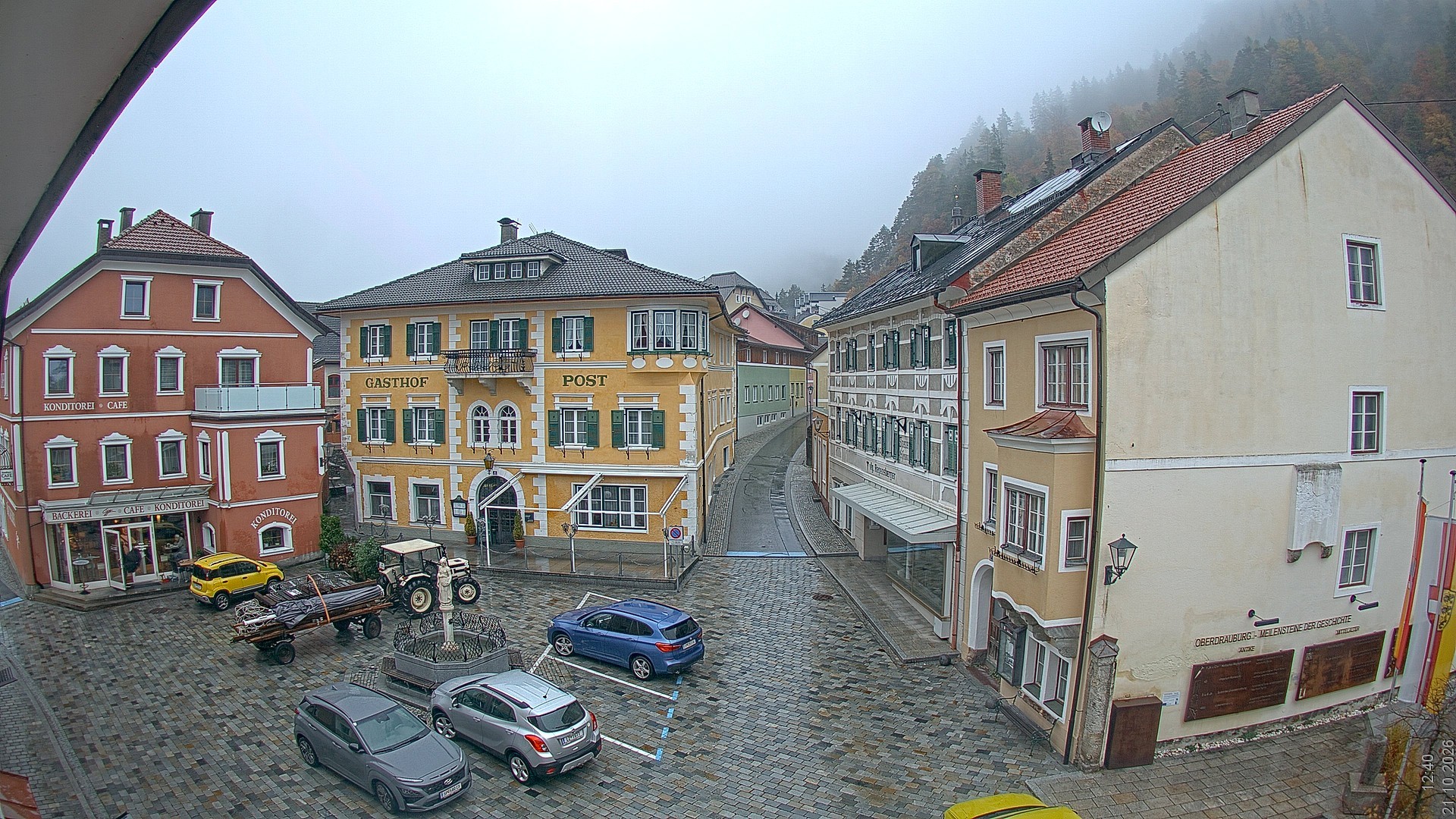 Archiv Foto Webcam Marktplatz Oberdrauburg