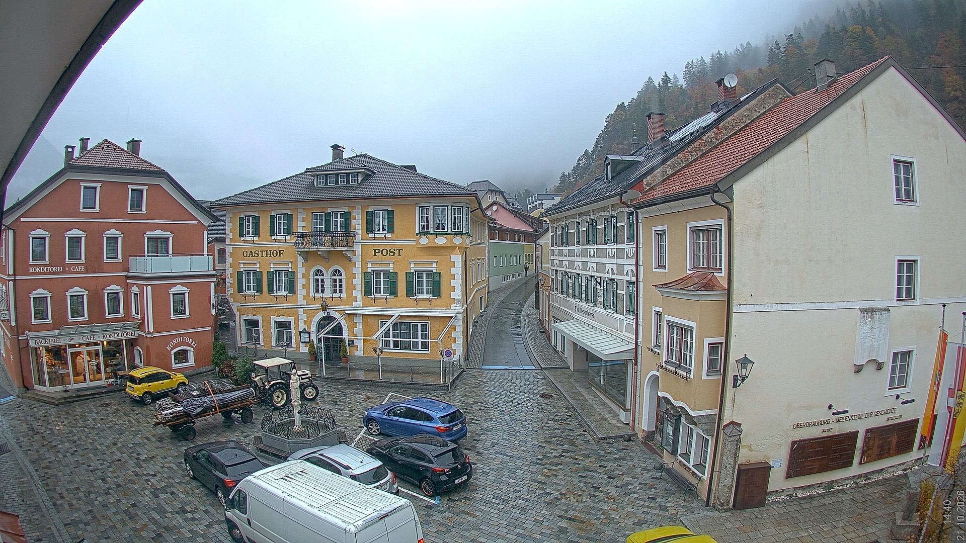 Archiv Foto Webcam Marktplatz Oberdrauburg